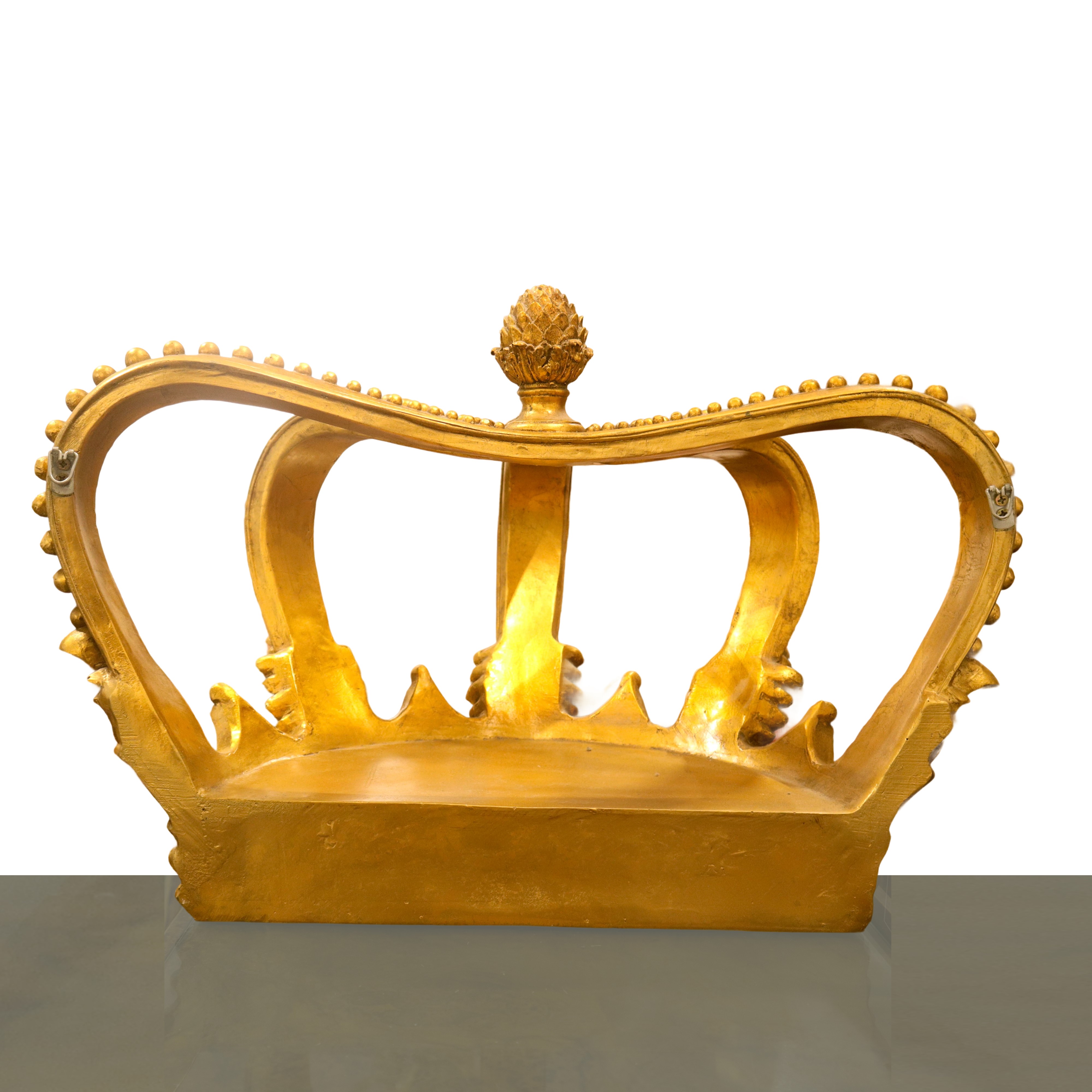 Corona ornamentale dorata, Grande