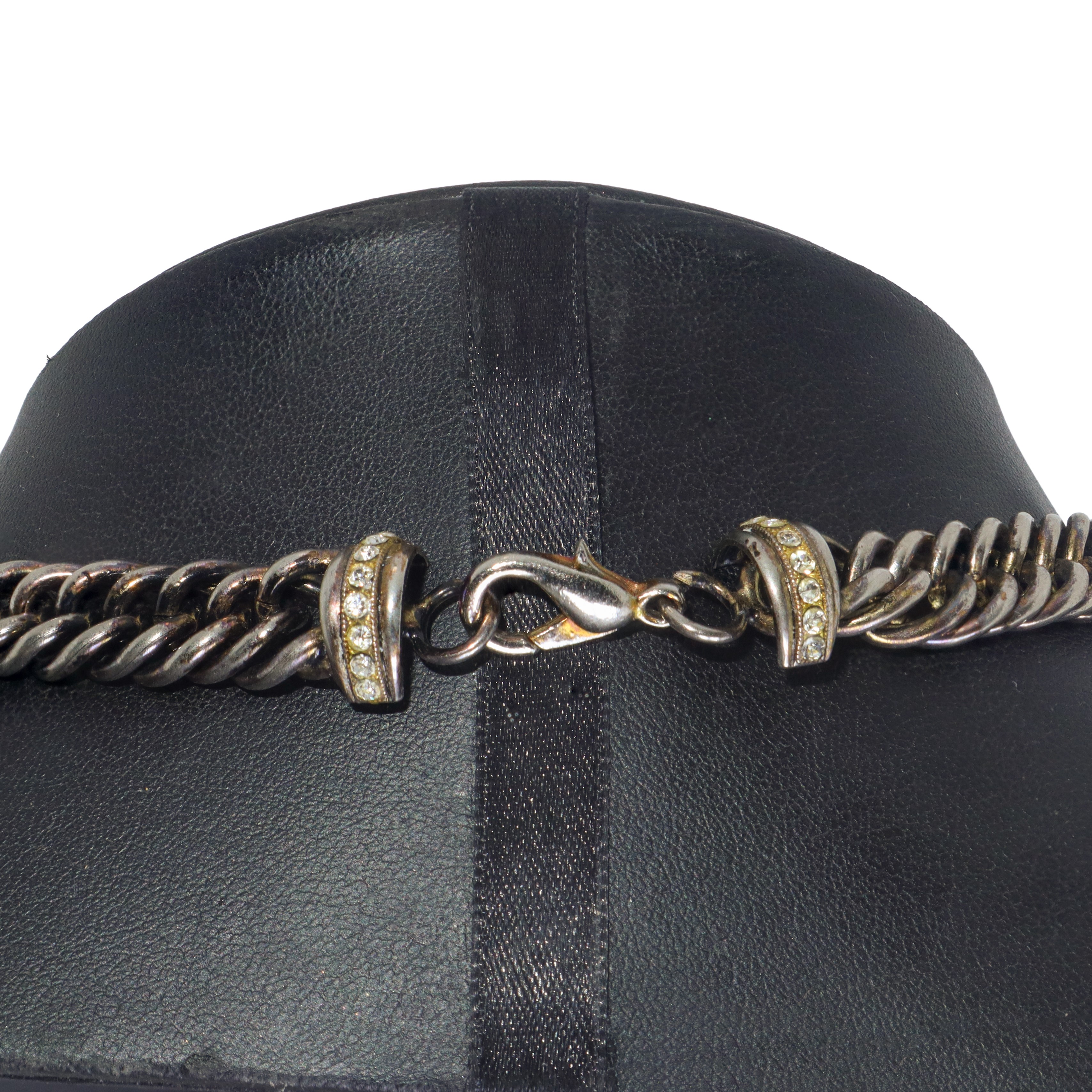 Flotty Bijoux - Collana in metallo dorato e argentato con strass e pietre verdi