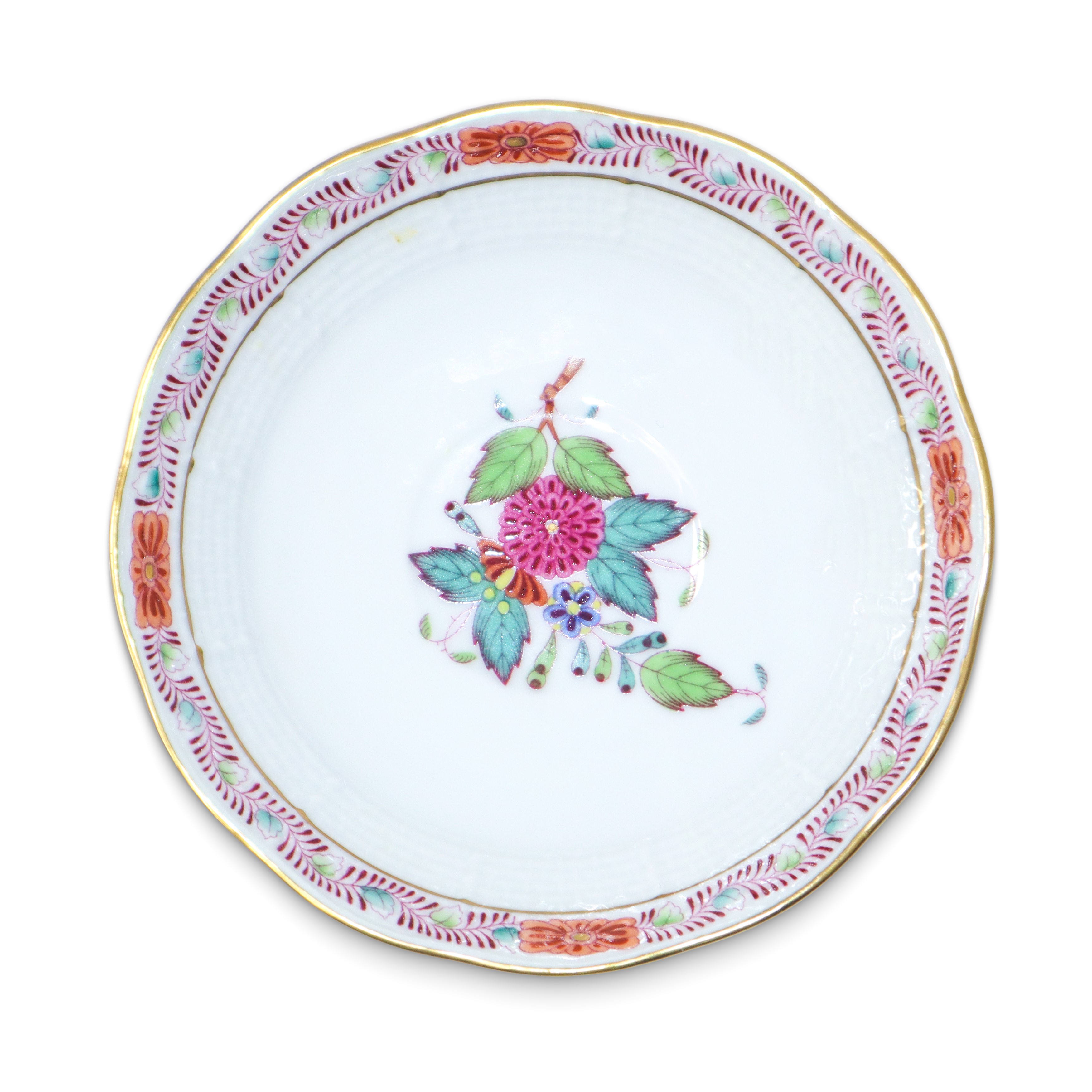 Herend Hungary - Servizio da caffè e da tè modello “Apponyi” in porcellana bianca con decoro flor...