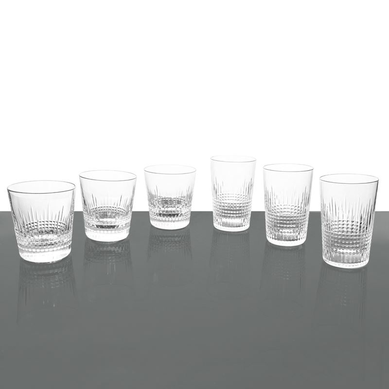 Baccarat France - Servizio di bicchieri da cocktail e highballs (Nancy, 6+6)