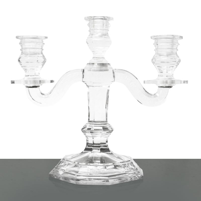 Baccarat France - Candeliere a tre luci in cristallo, modello Regence