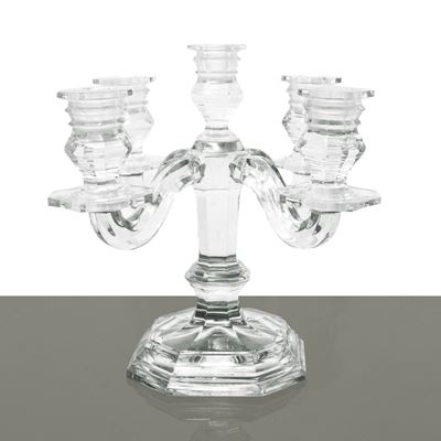 Candelabro a cinque luci in cristallo, modello Regence