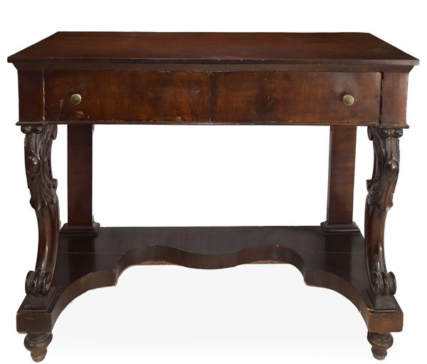 English console table with drawer