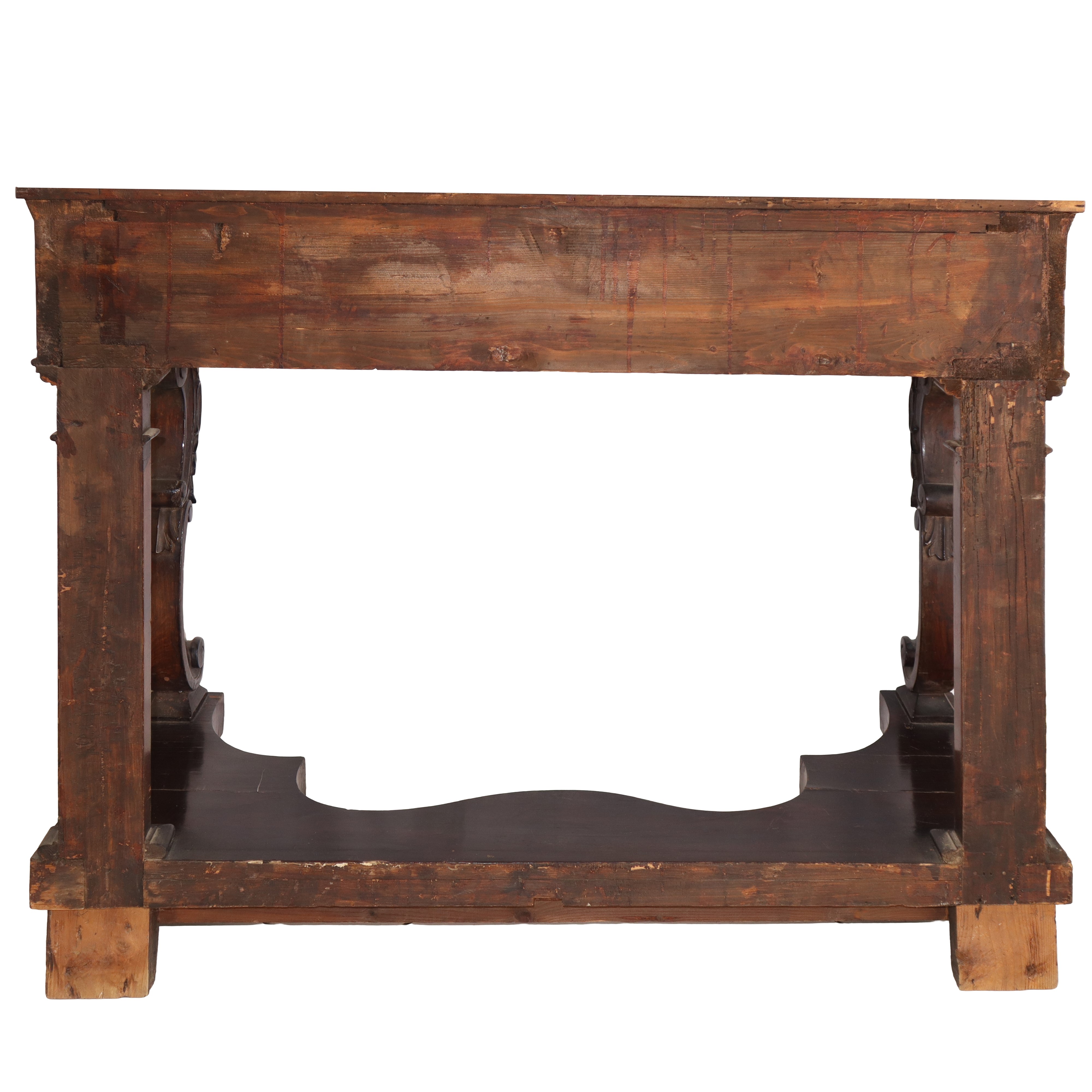 Consolle inglese con cassetto, dimensioni 84,5×103×44 cm