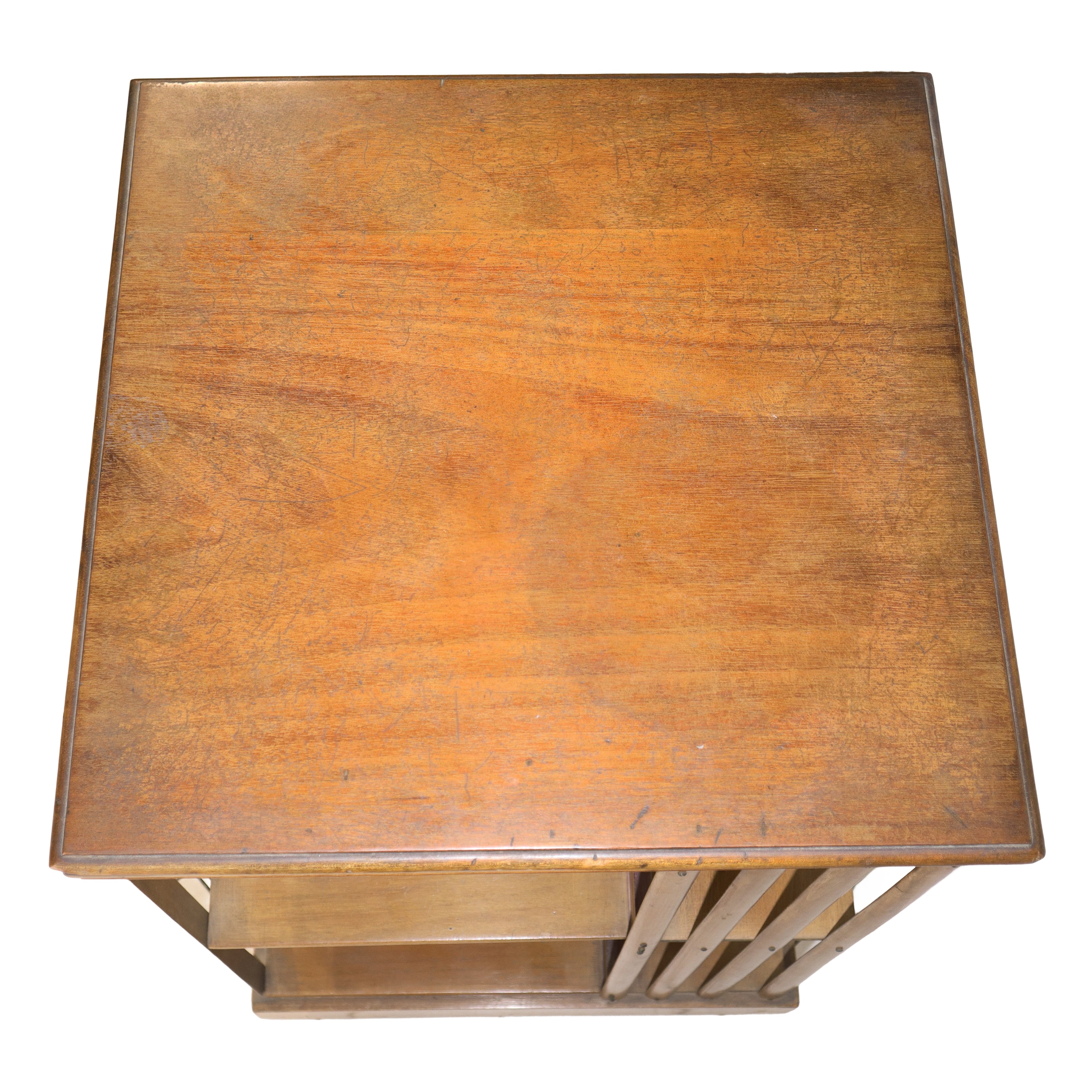 Libreria girevole in legno, stile industriale