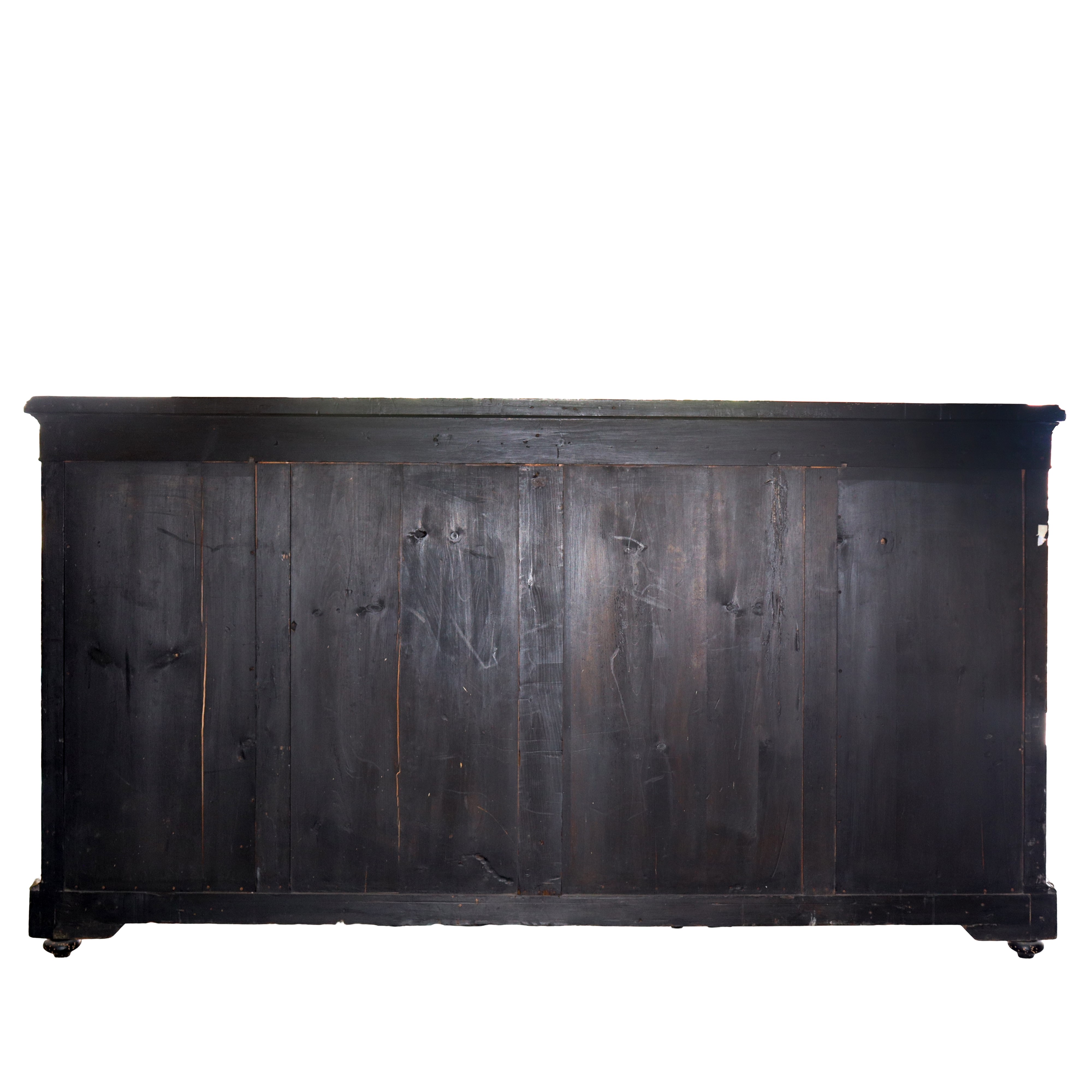 Francia, Napoleone III (XIX secolo), Credenza bassa in legno nero ebanizzato con sportelli e spec...