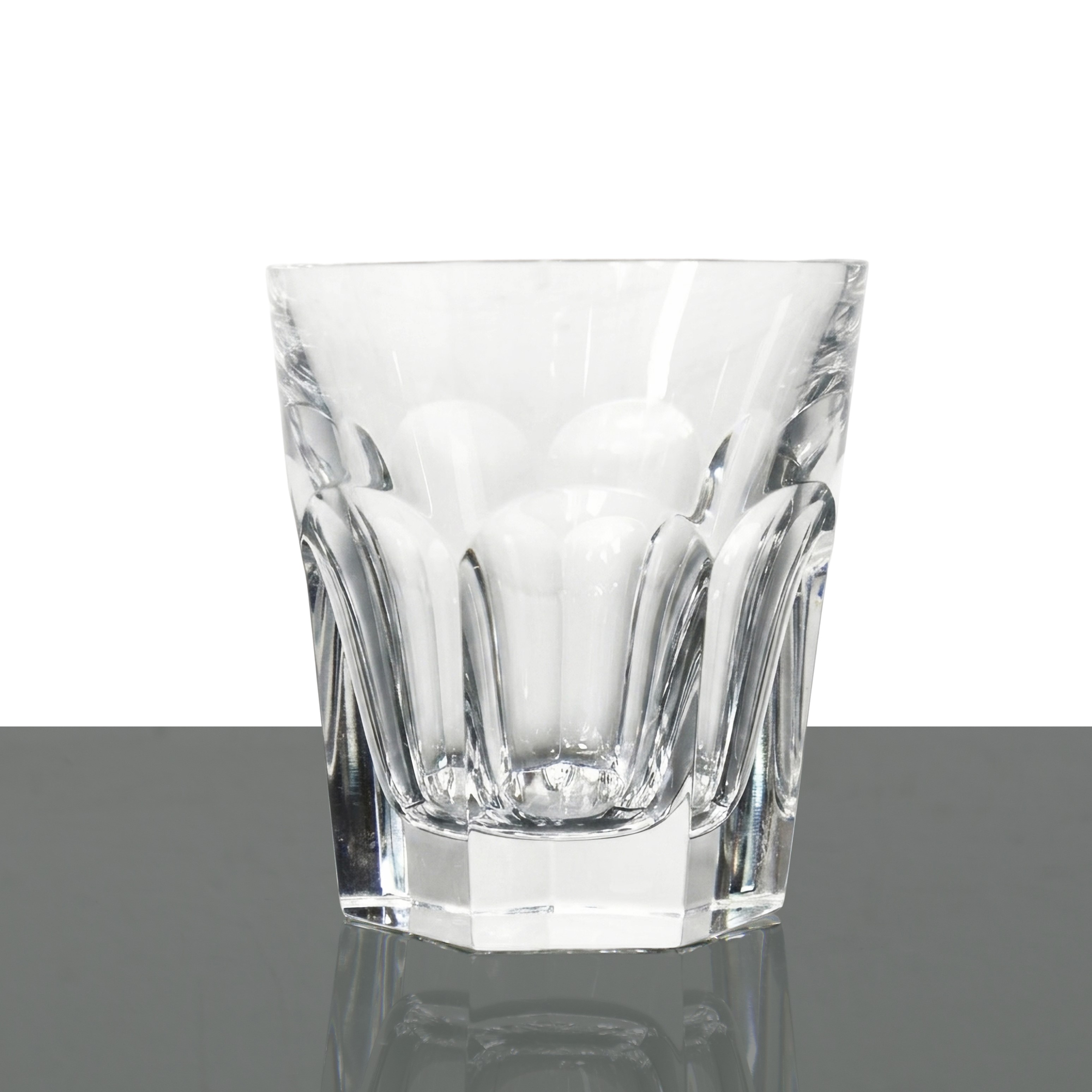 Baccarat France - Servizio di sei bicchieri da whisky in cristallo, modello Harcourt