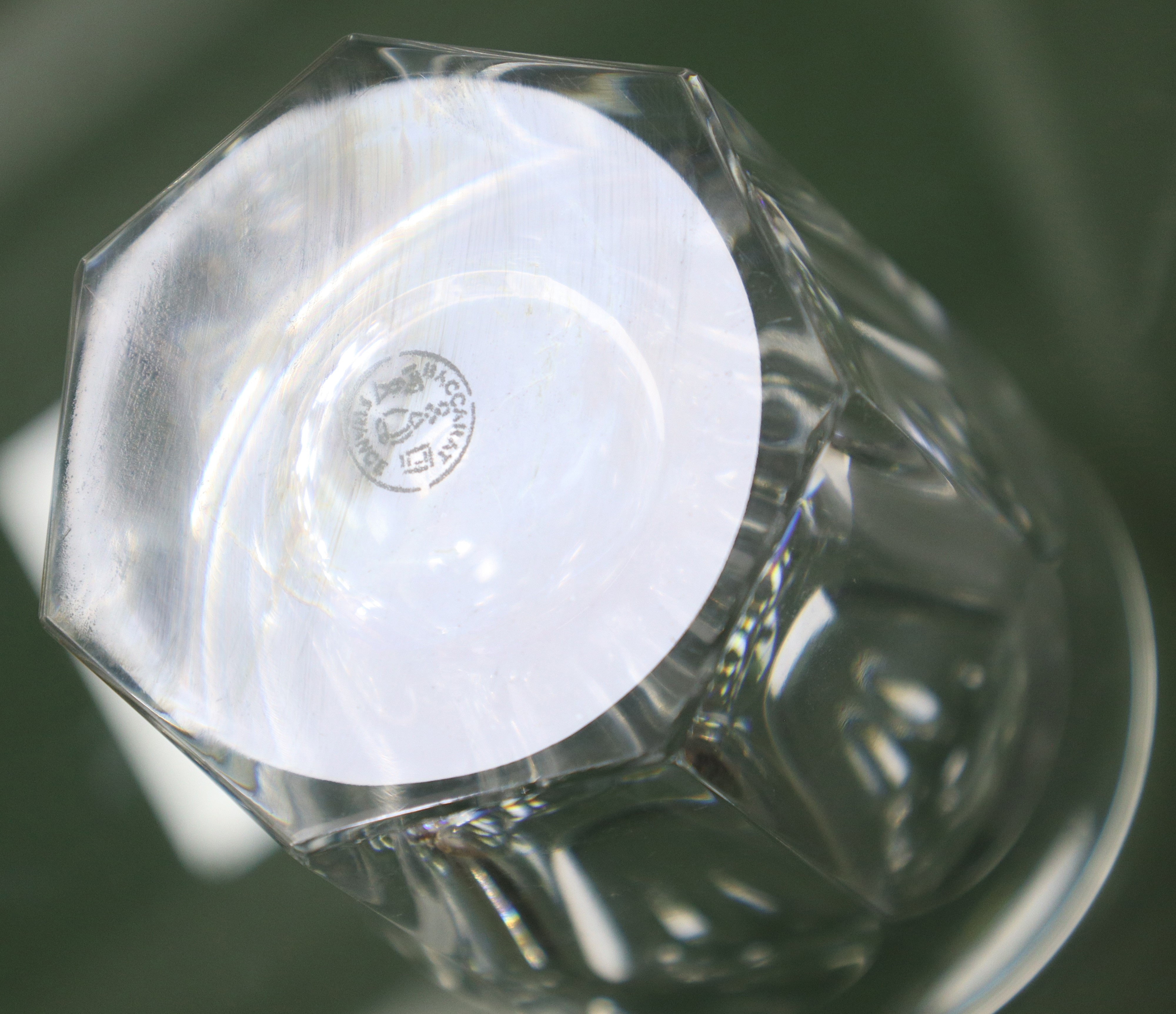 Baccarat France - Servizio di sei bicchieri da whisky in cristallo, modello Harcourt