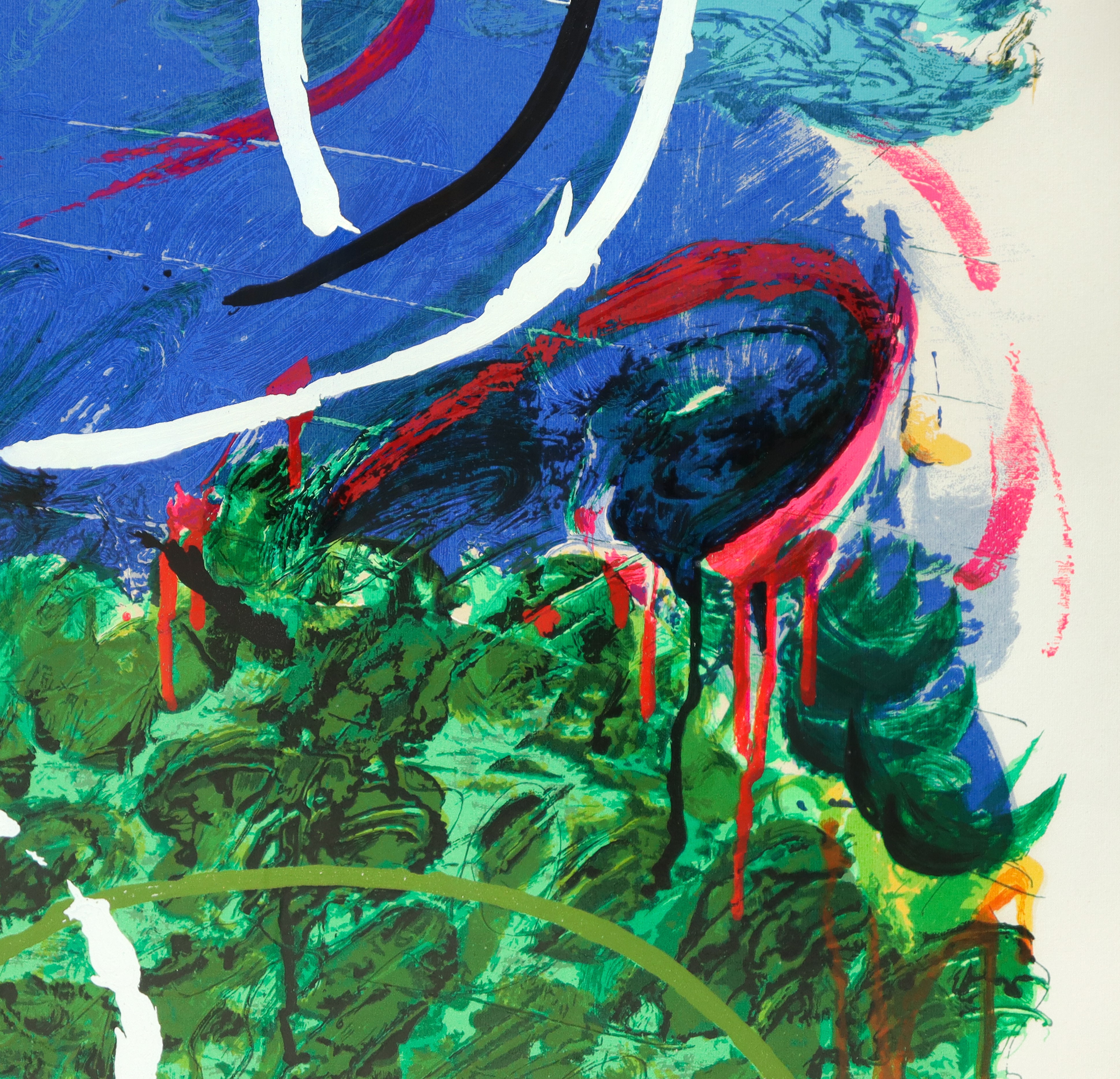 Mario Schifano - Paesaggio, serigrafia polimaterica