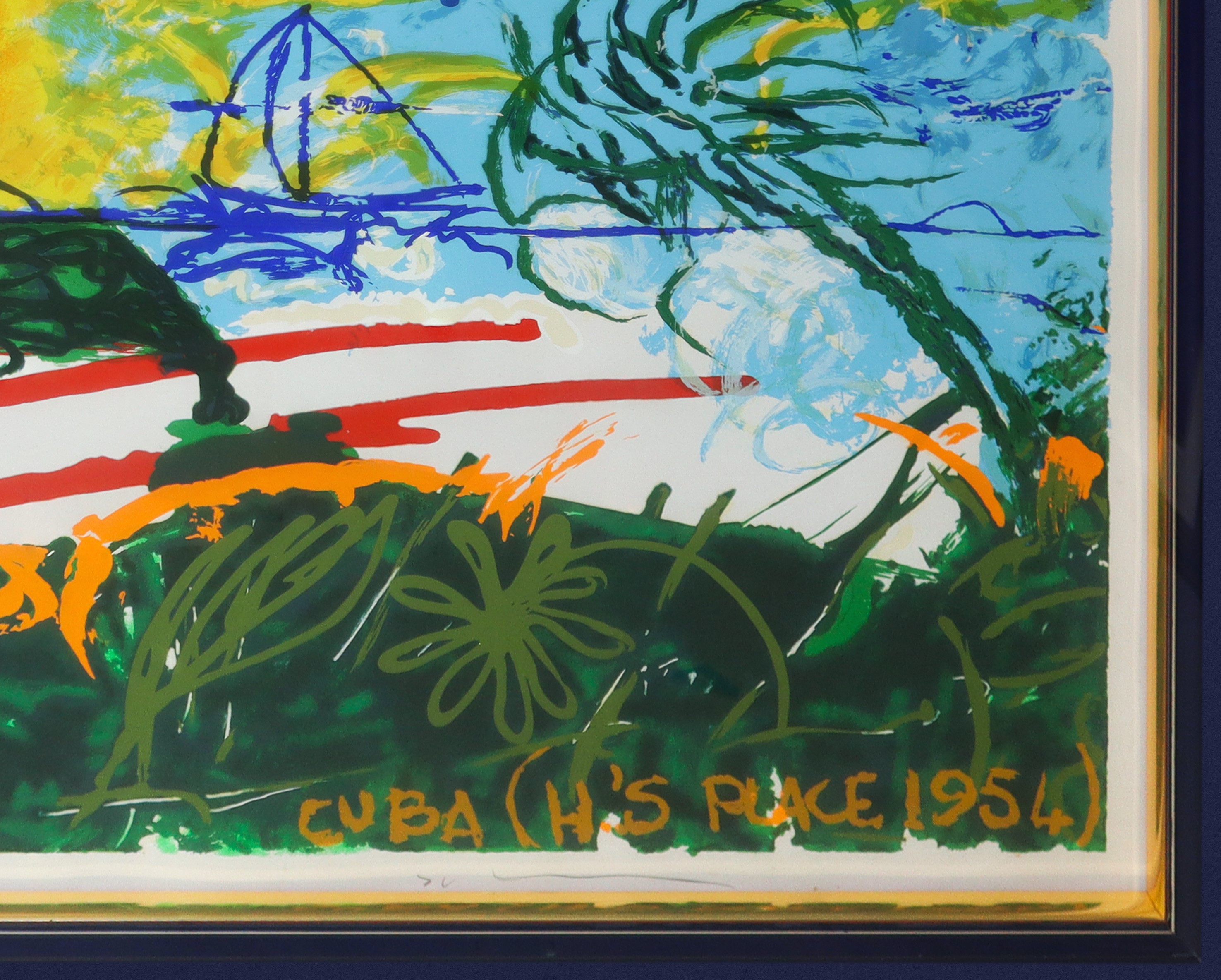 Mario Schifano - Cuba (H'S Place 1954) – serigrafia