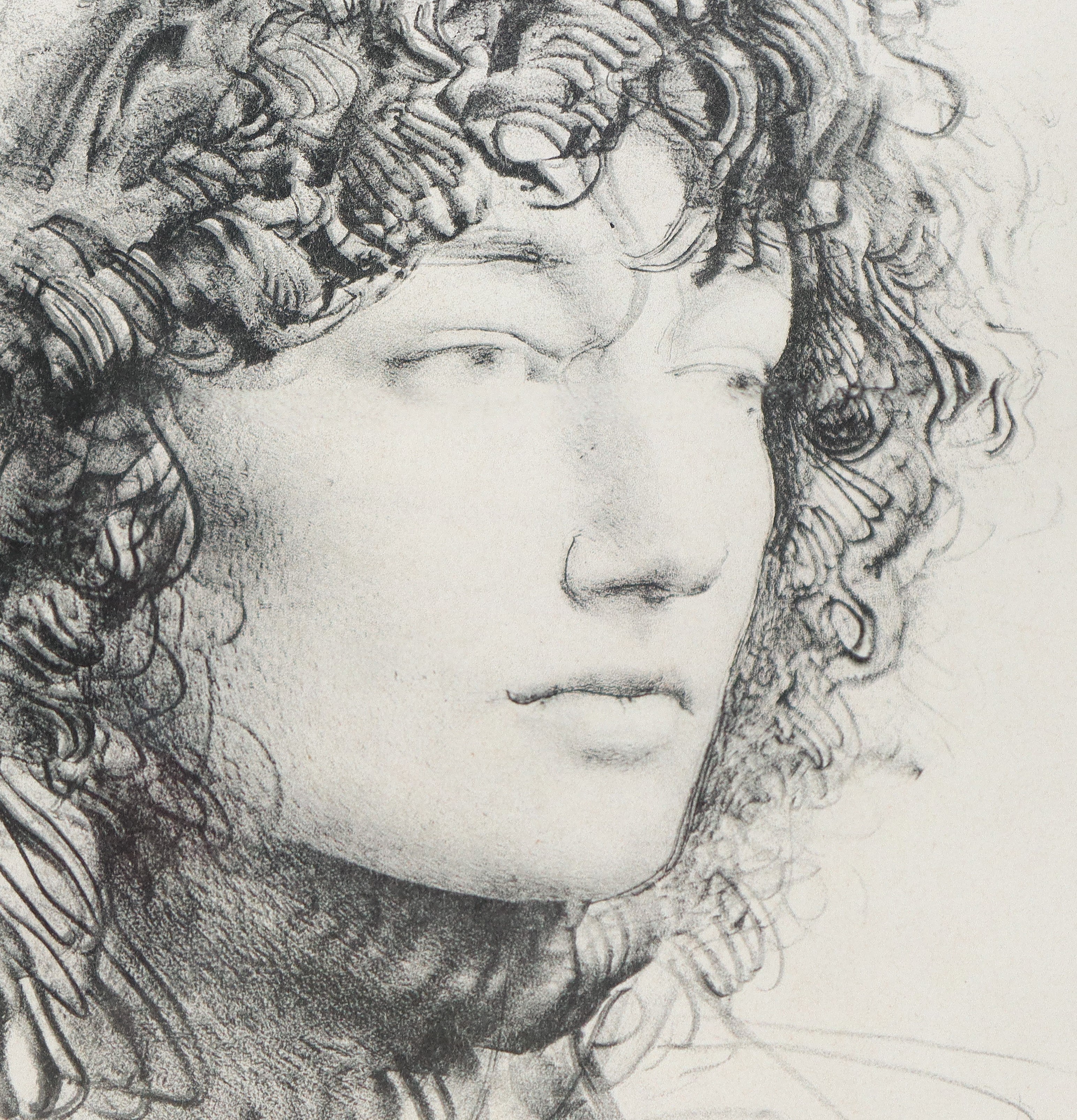 Pietro Annigoni - Volto d'uomo