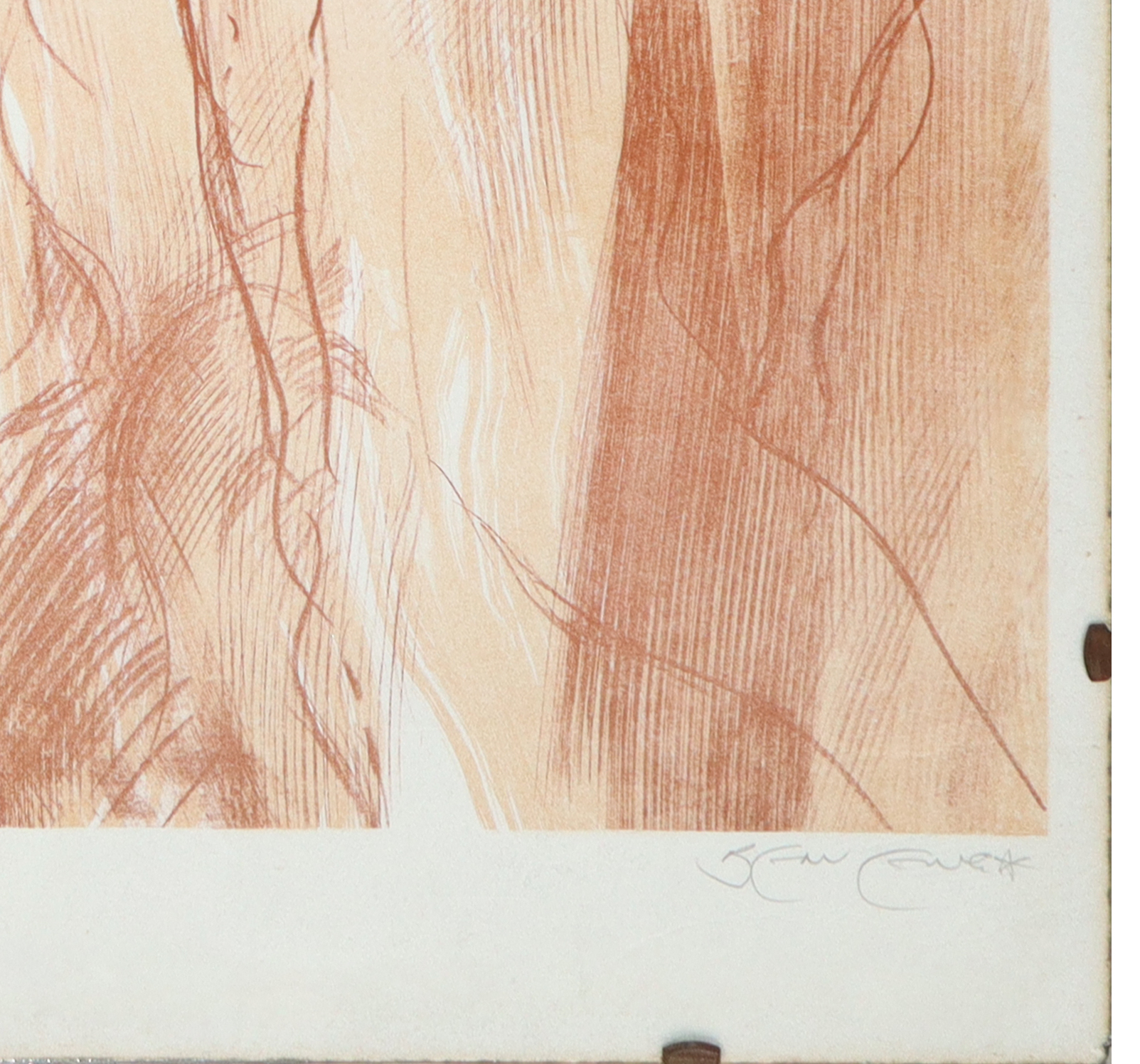 Riccardo Benvenuti - Ritratto di donna, litografia a 4 colori (1976)