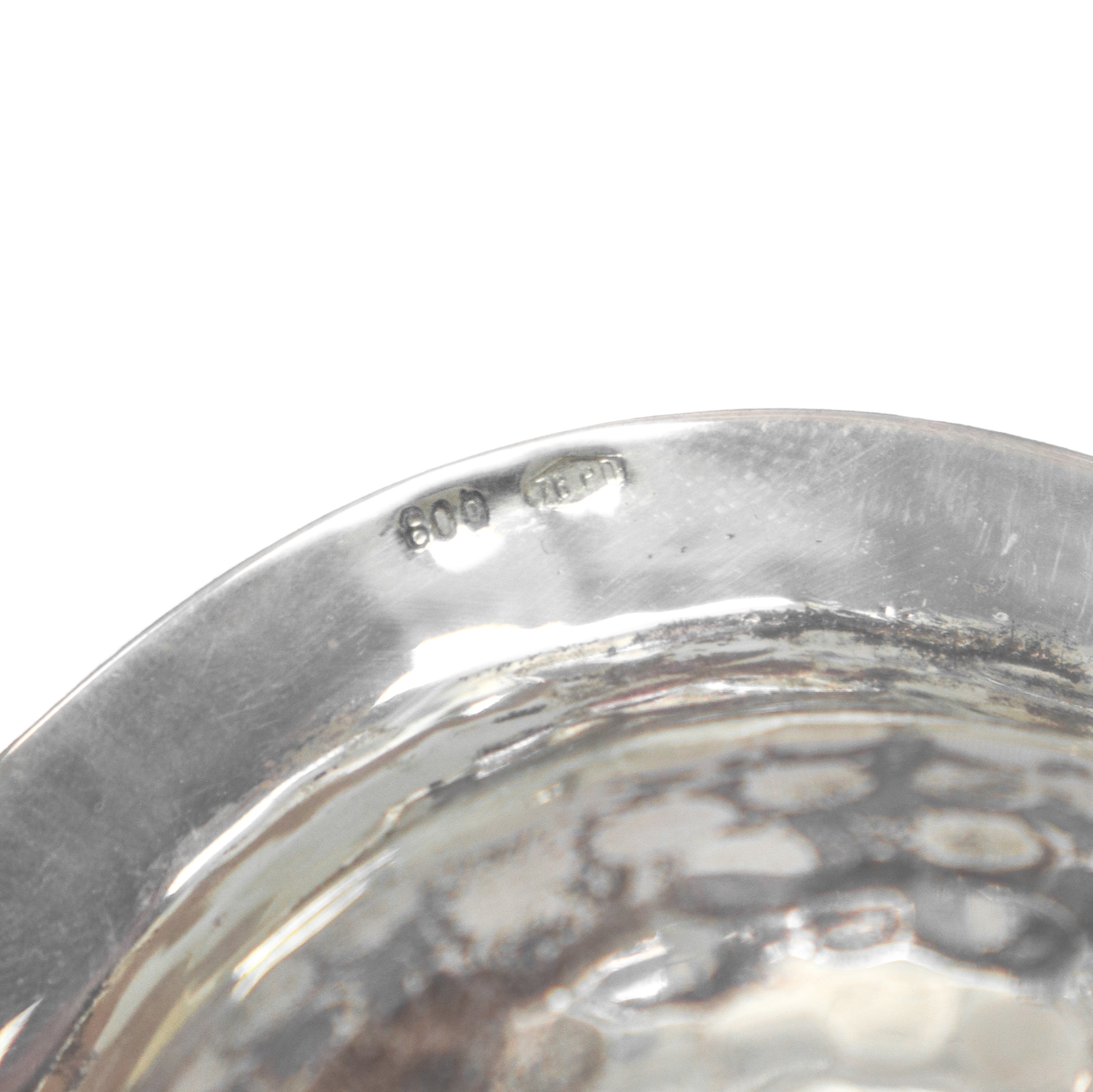 Gruppo di 3 di ciotole ornamentali in argento 800