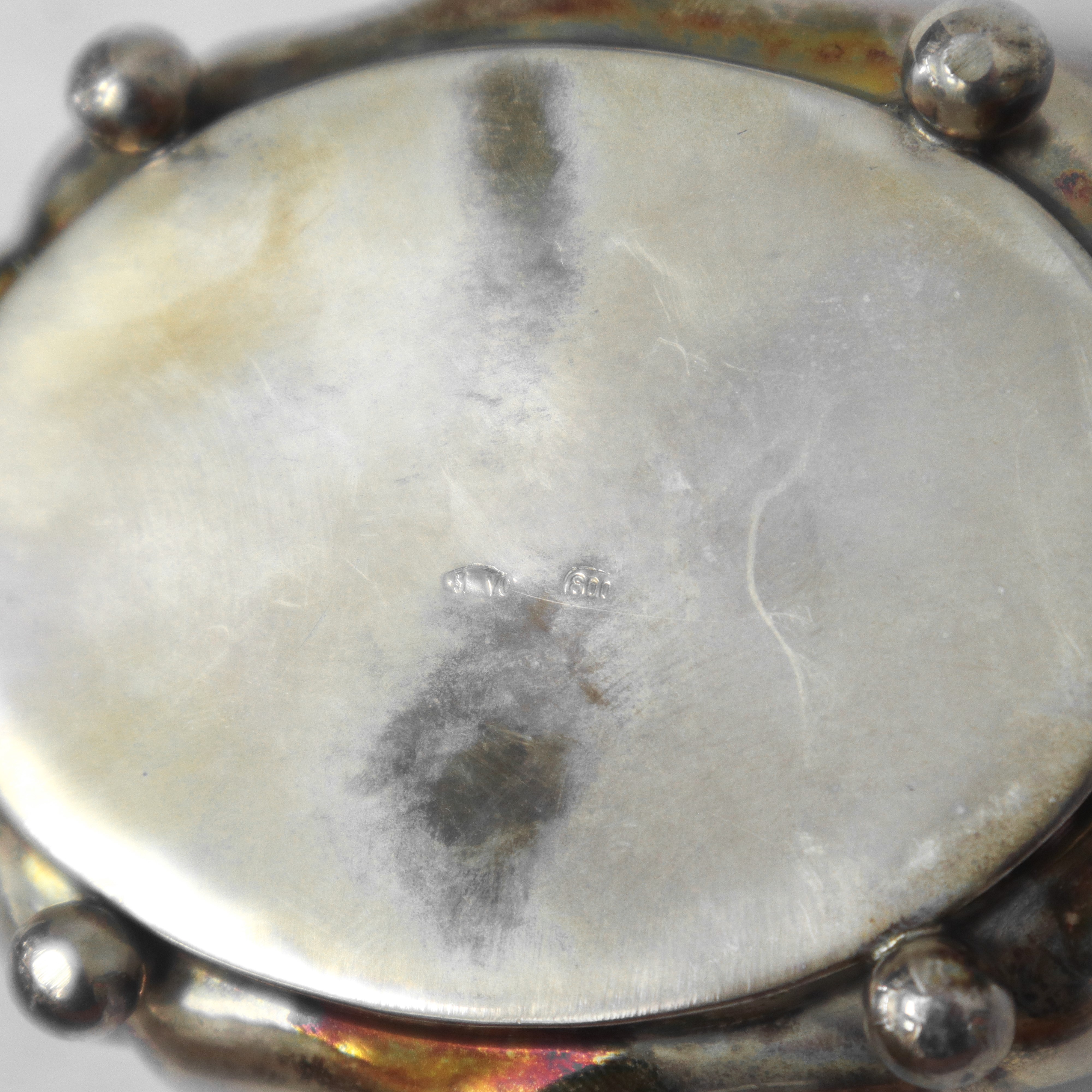 Gruppo di 3 di ciotole ornamentali in argento 800