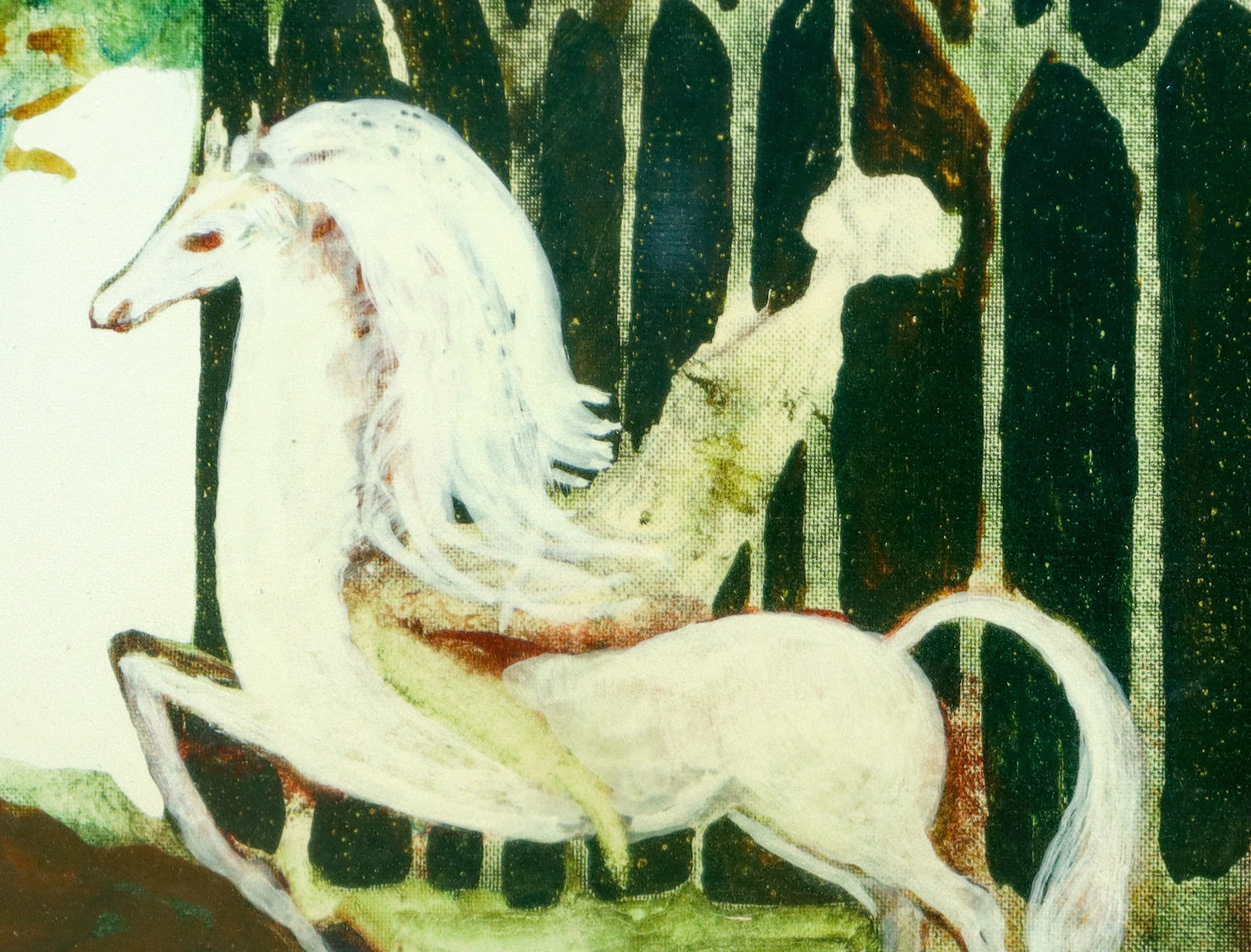 Cesare D'angelo - Fantasia con coppia e cavallo bianco
