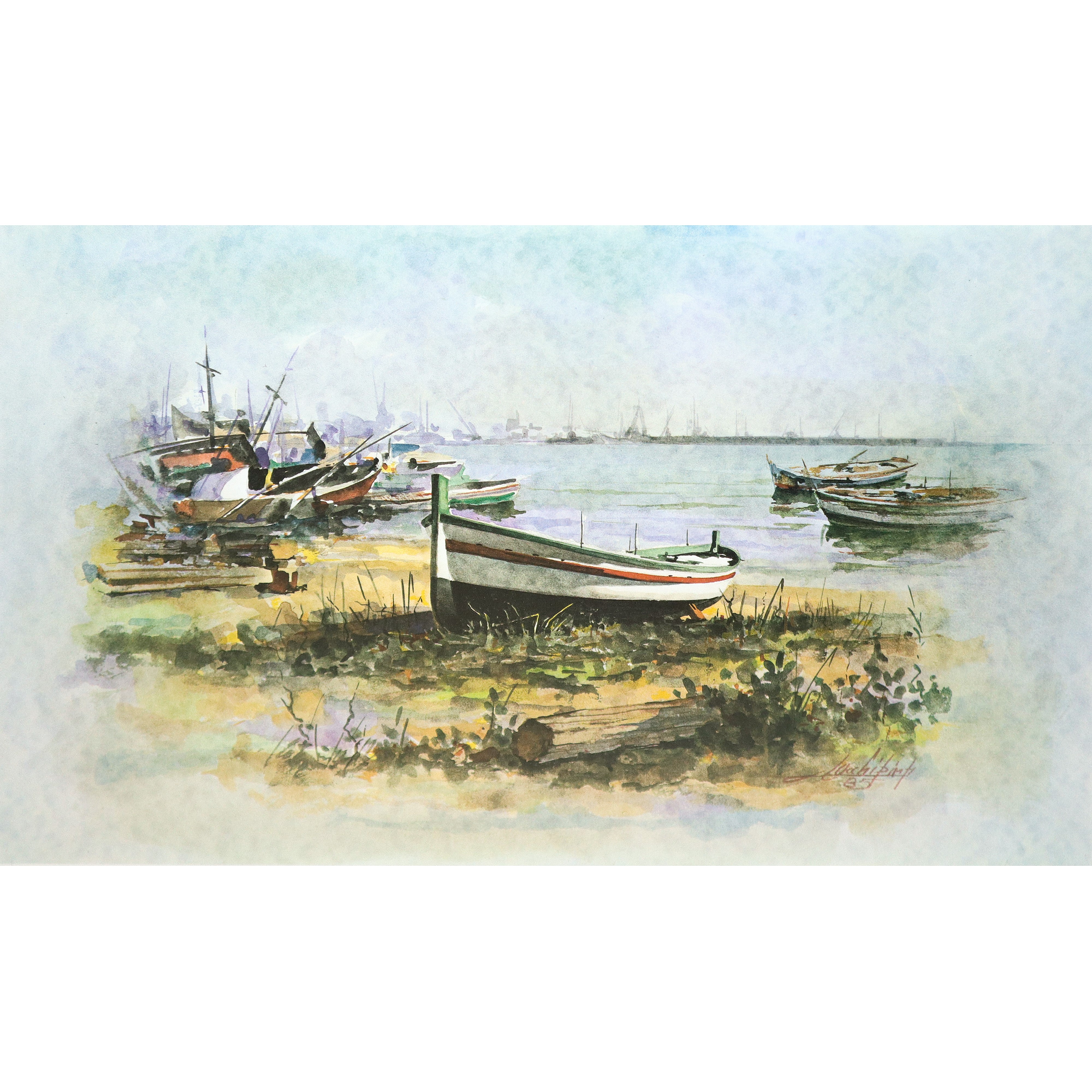 Antonio Occhipinti - Barche sulla riva