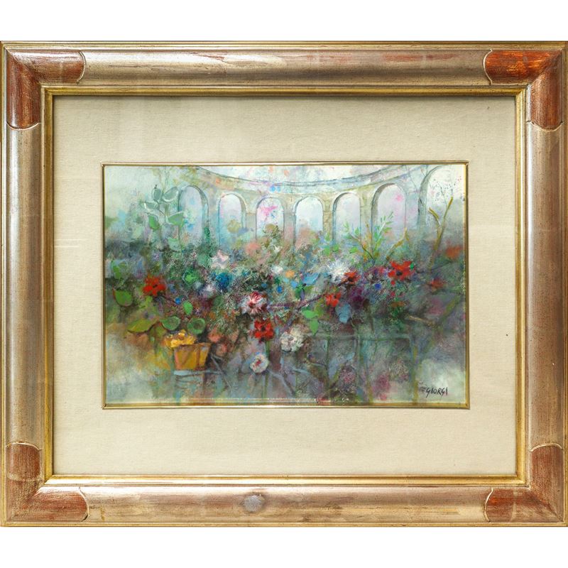 Giuseppe Giorgi - Fiori ed esedra