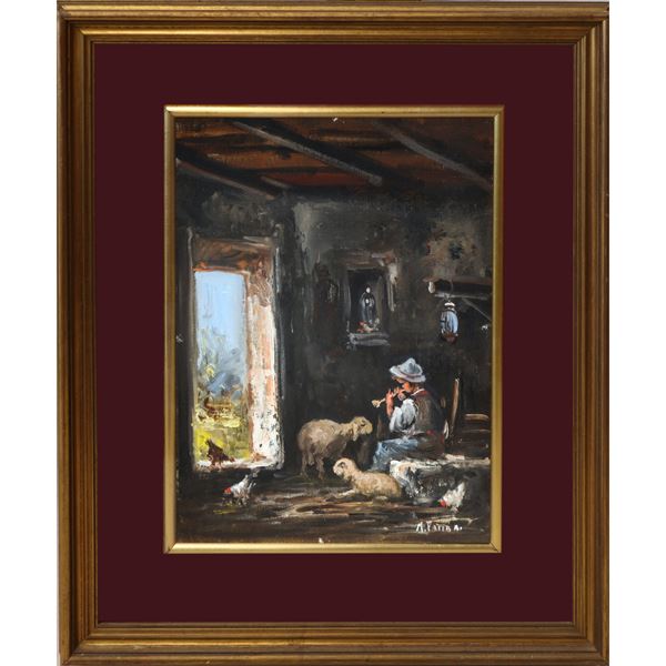 Mario Fattori - Interno ovile