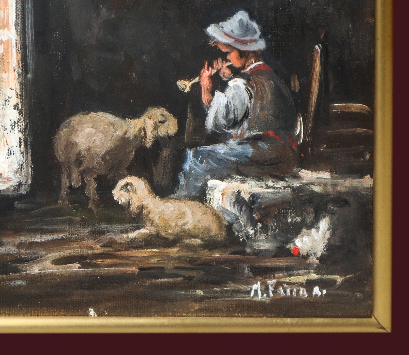 Mario Fattori - Interno Ovile