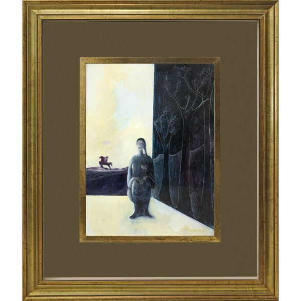 Cesare D'Angelo - Dama e cavaliere nel bosco