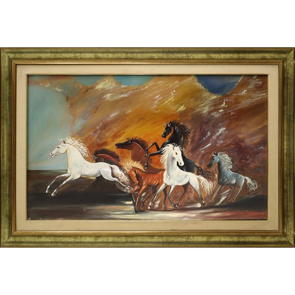 Sebastiano Guarnaccia - Cavalli al galoppo