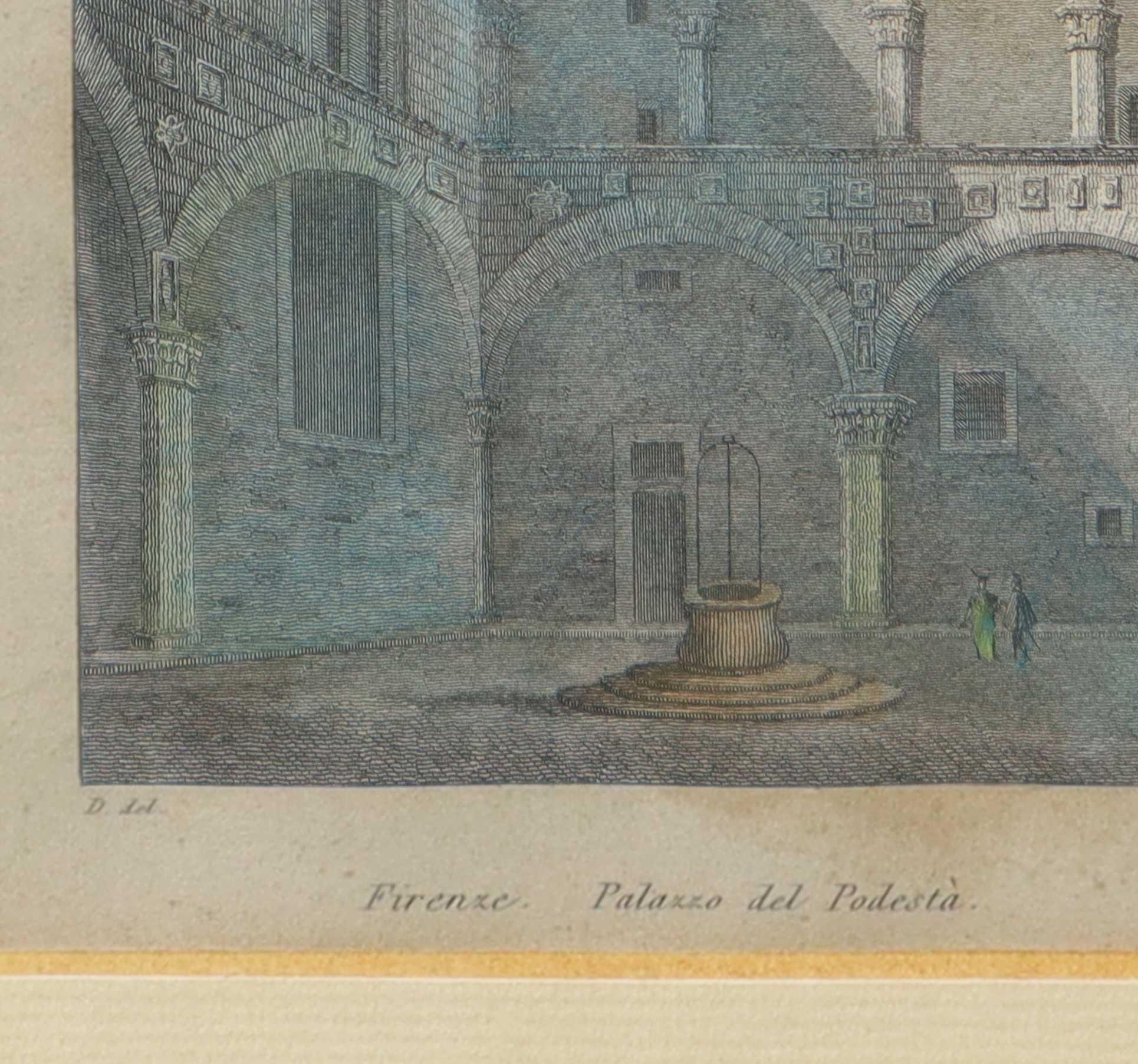 Incisione, Palazzo del Podestà - Firenze