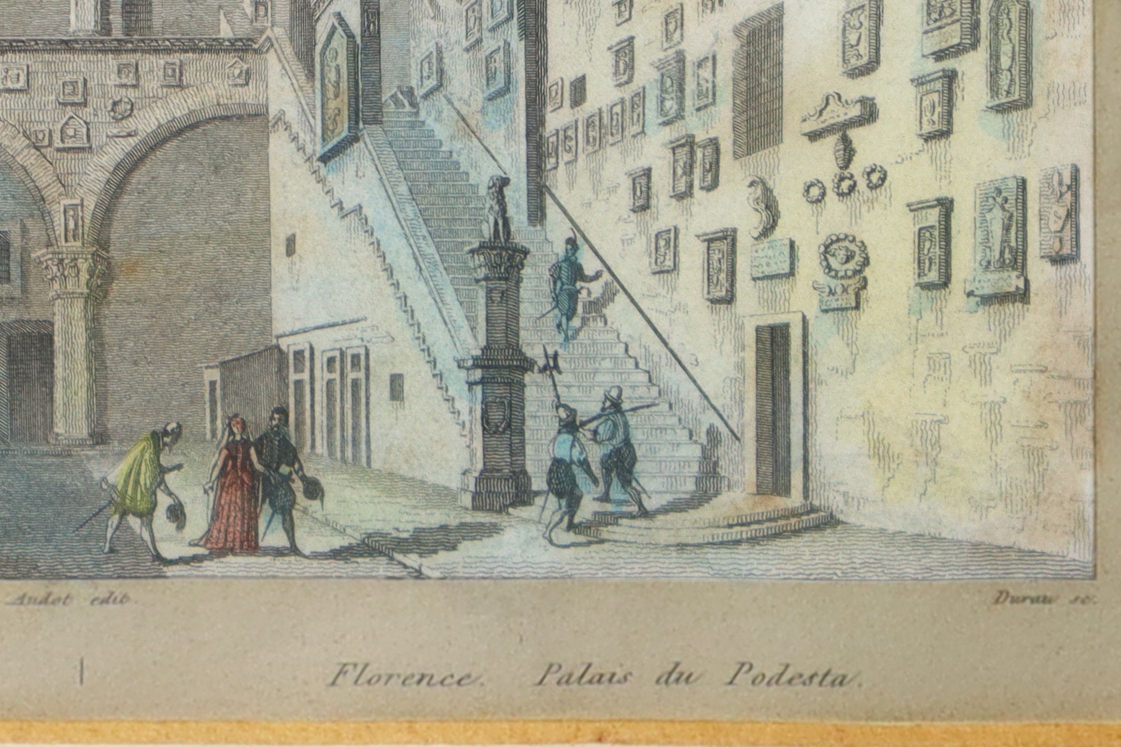 Incisione, Palazzo del Podestà - Firenze