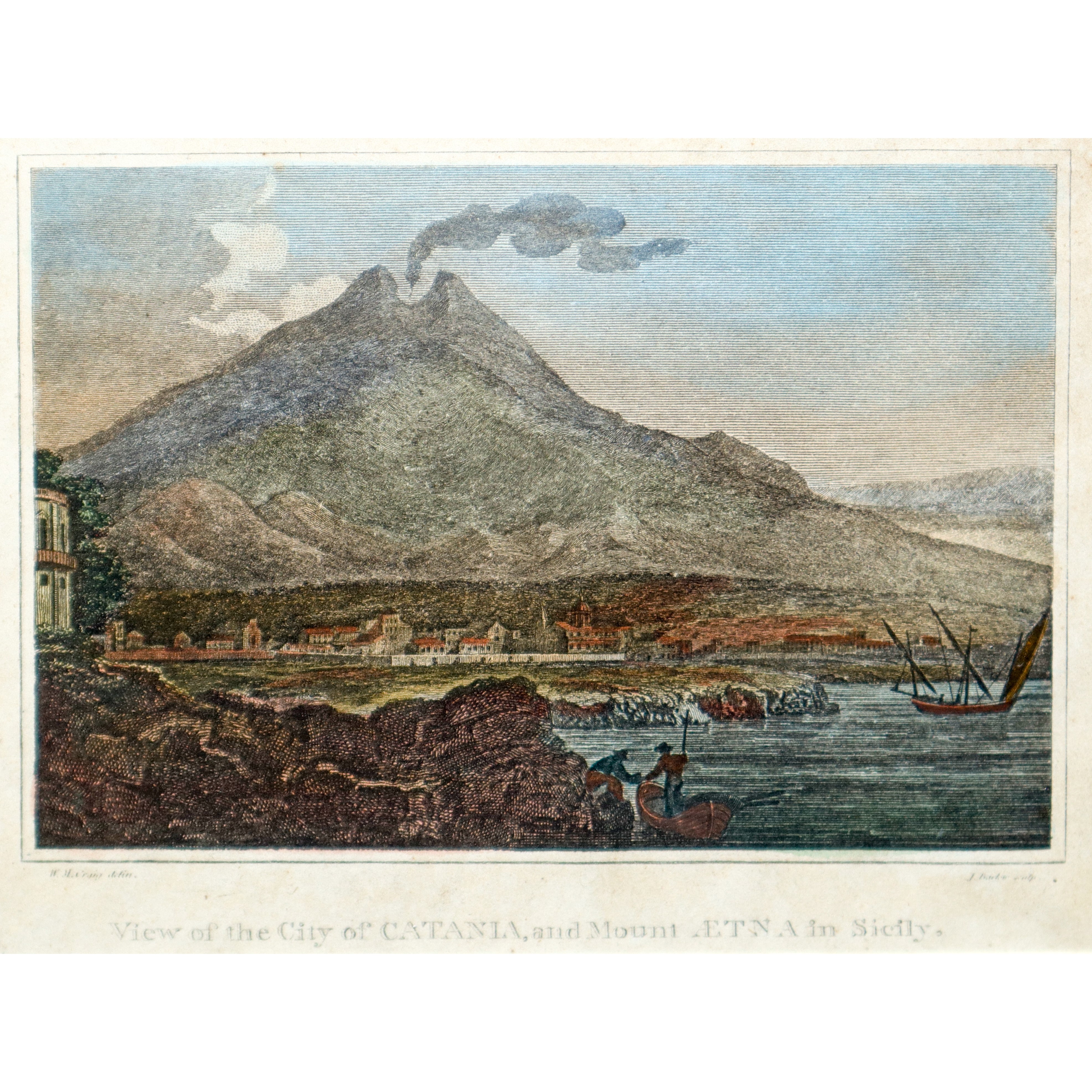 Vista di Catania Col Monte Etna