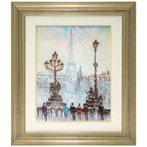 Scorcio di Parigi con Tour Eiffel