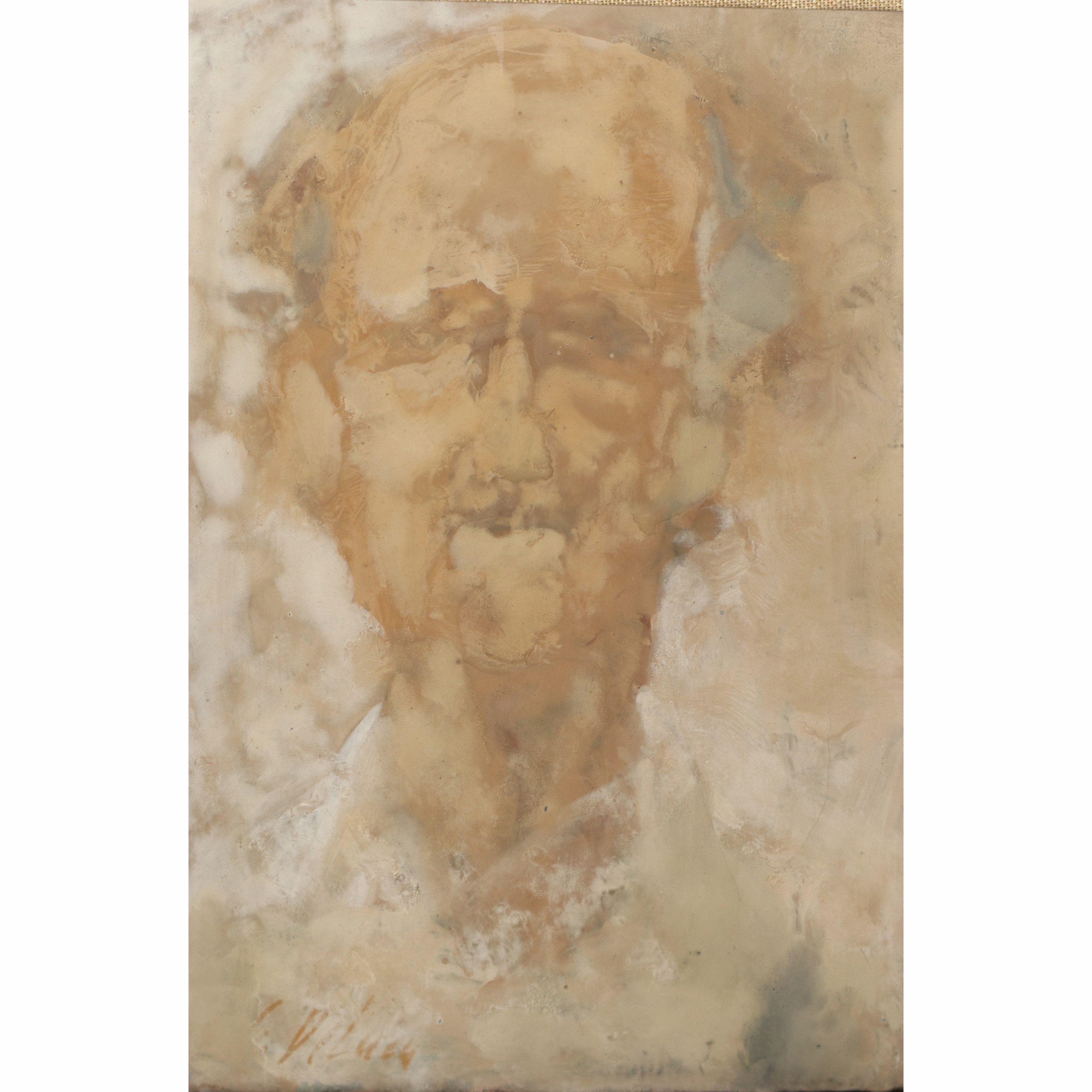 Giuseppe De Luca - Ritratto d’anziano, olio su tela