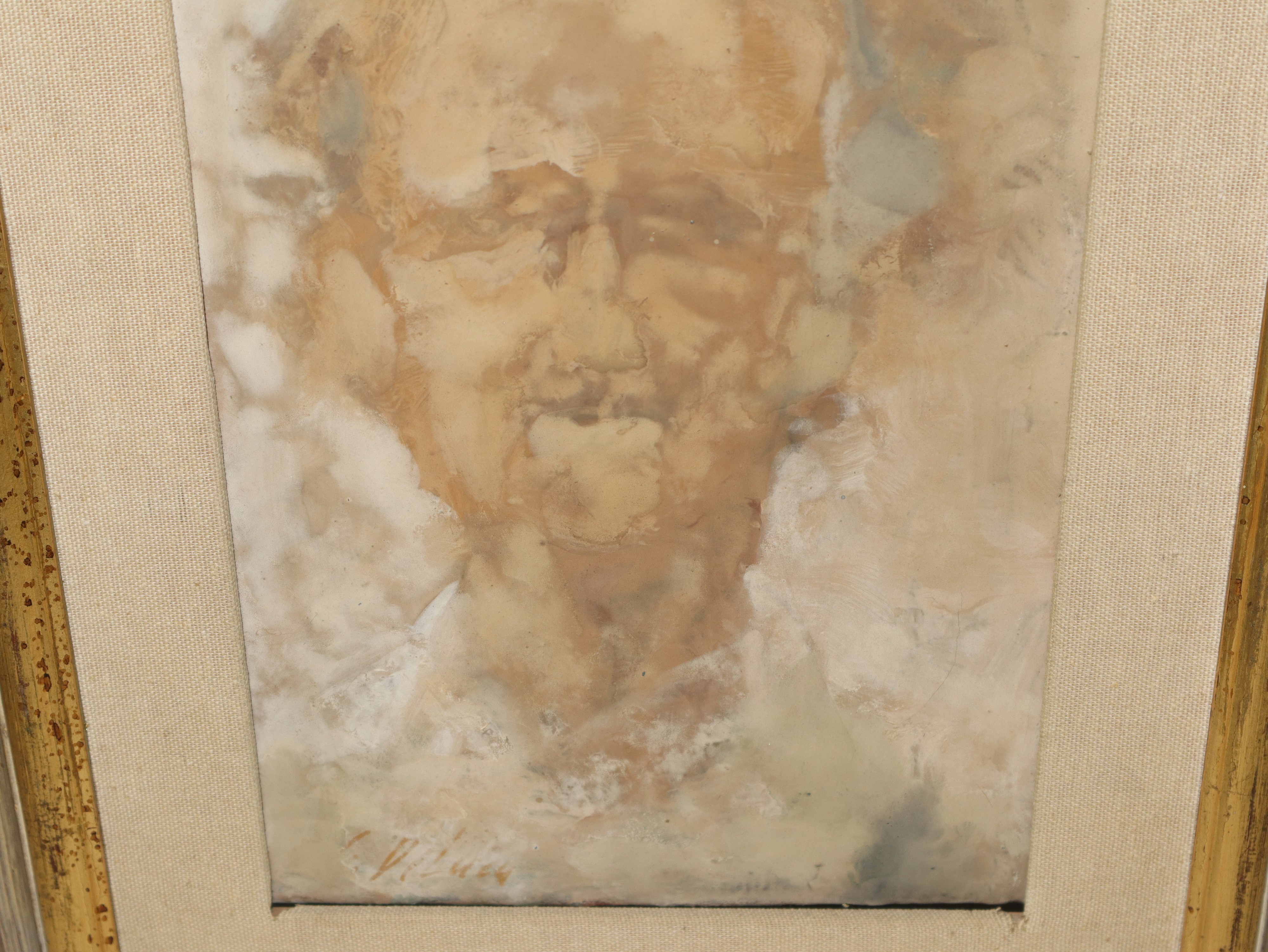 Giuseppe De Luca - Ritratto d’anziano, olio su tela