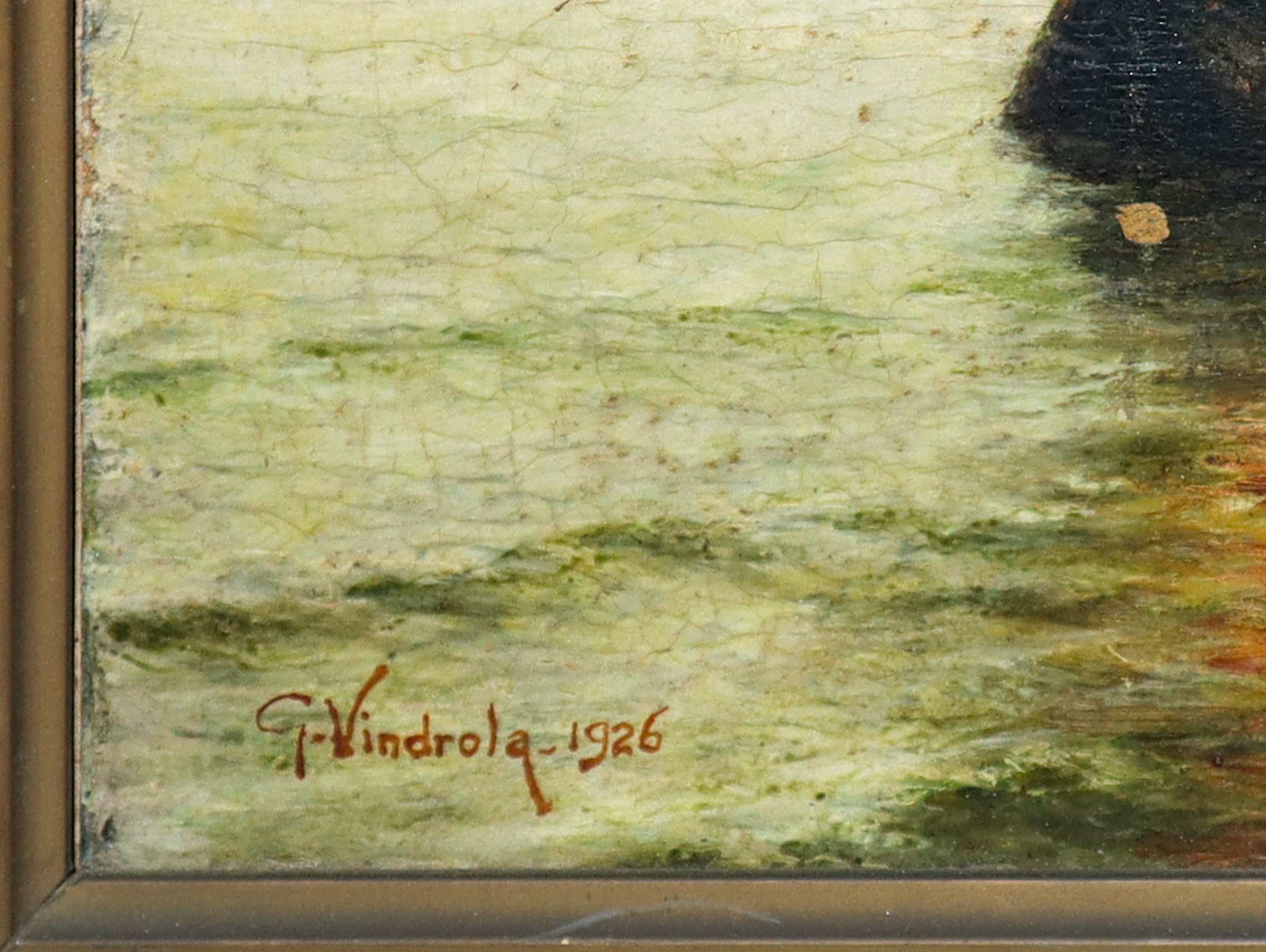 G. Vindrola, Barche al molo