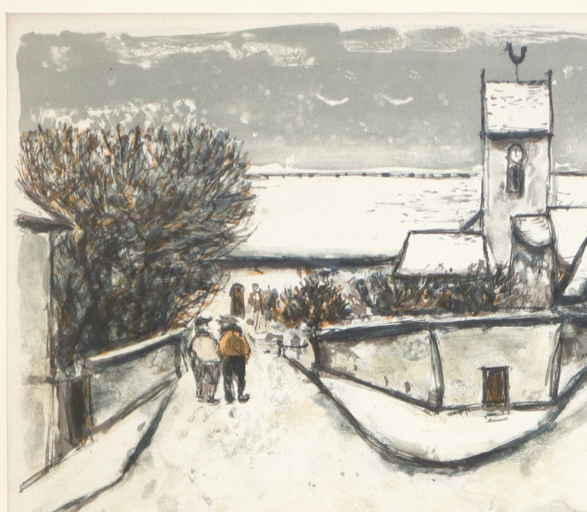 Paesaggio innevato, tiratura 60/200 (grafica), XX secolo