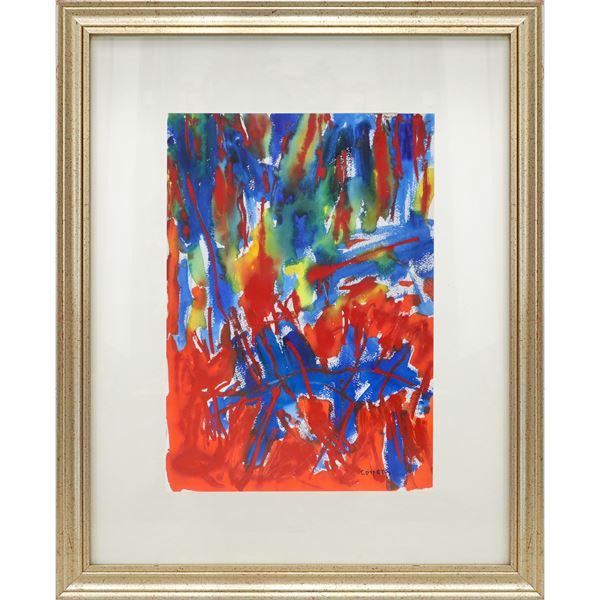 Antonio Corpora - Astratto blu, rosso, giallo e verde