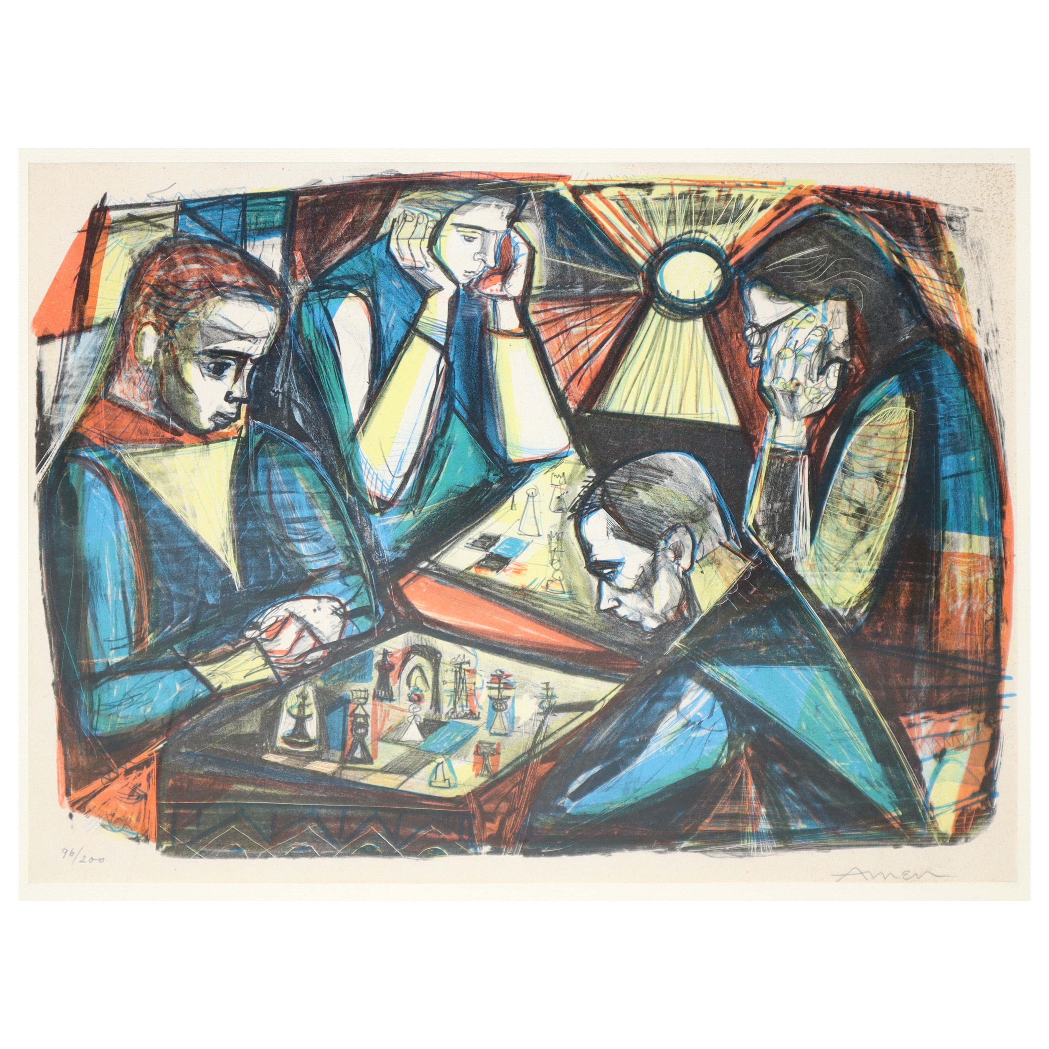 Antonio Menegazzo Amen - Giocatori di scacchi