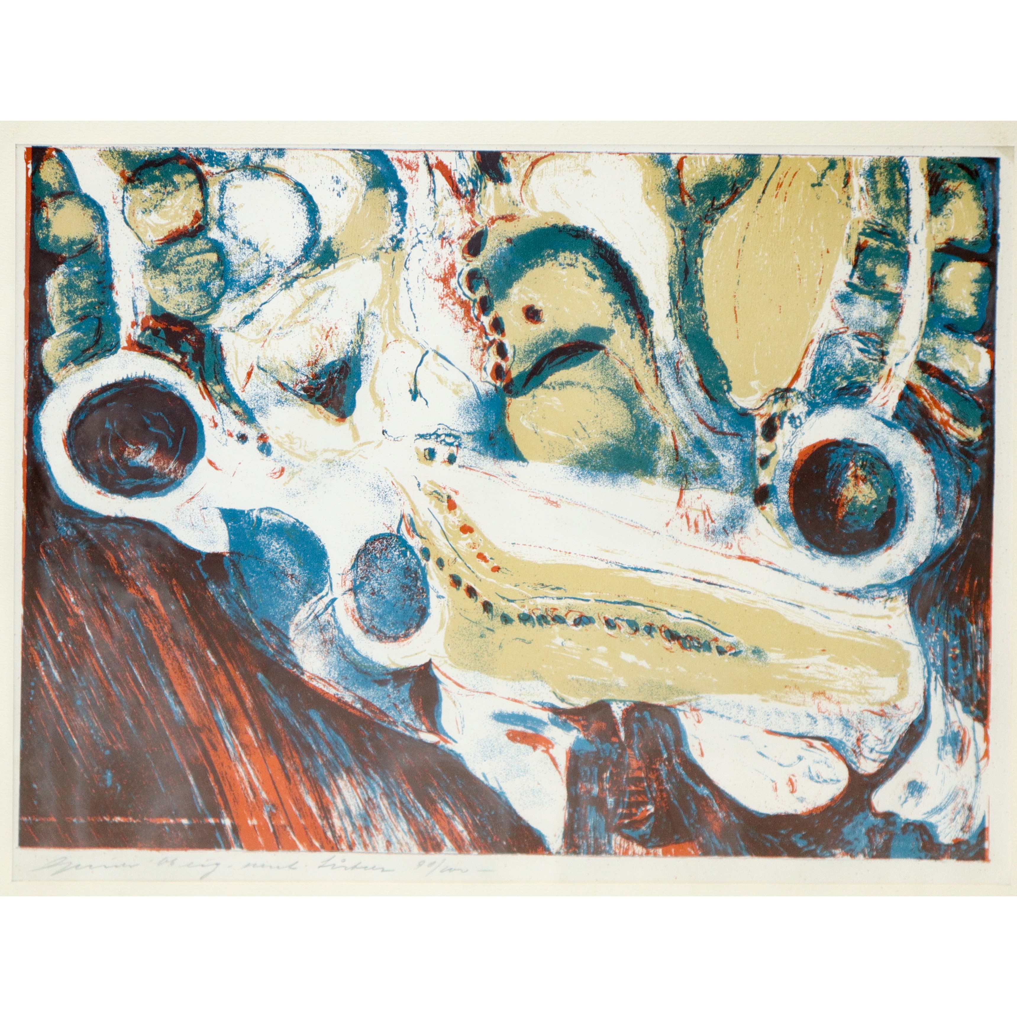 Guido De Waart - Astratto con forme organiche