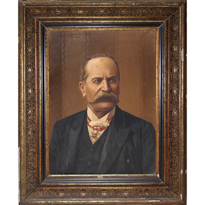 G. Cammarata, Ritratto di uomo con baffi, olio su tela (1902)