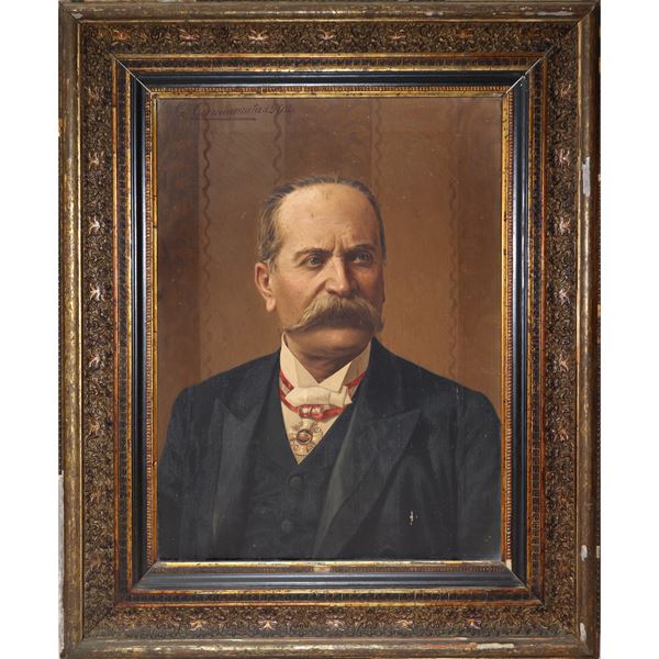 Portrait of a man with a mustache