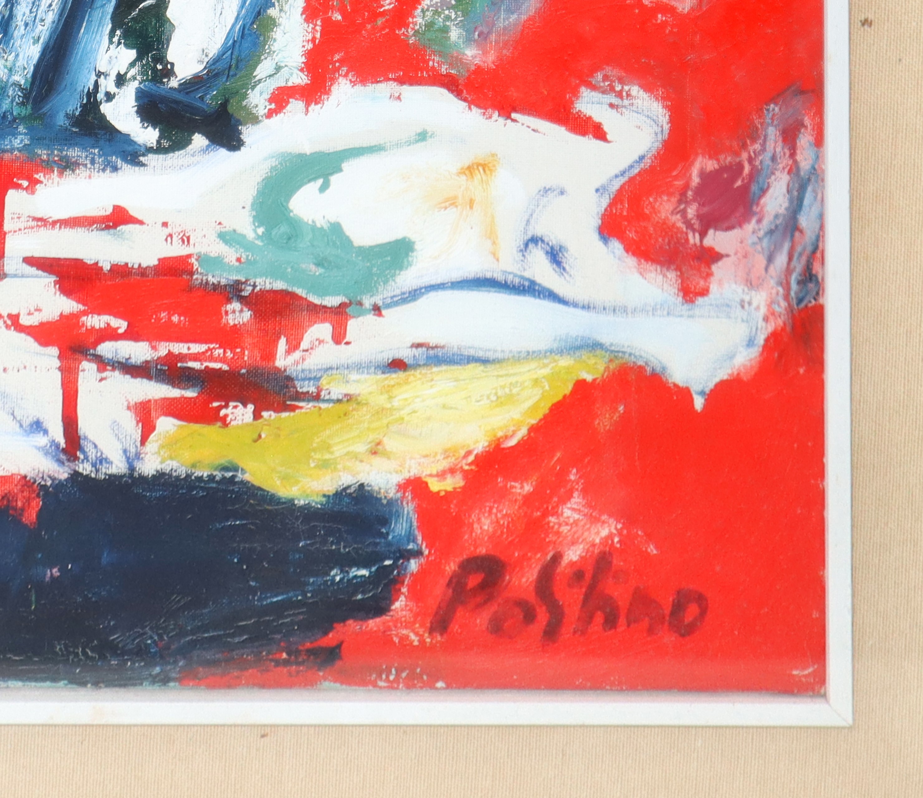 Vincenzo Politino - Astratto a Fondo Rosso