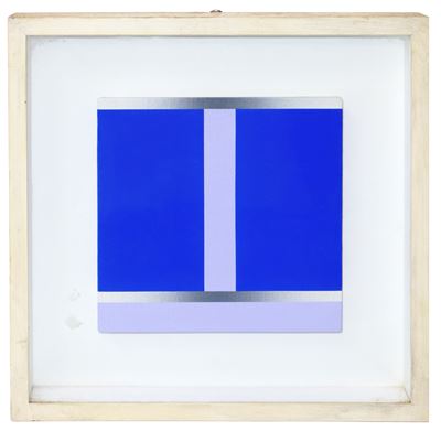 Blu diviso, acrilico su tela (1988)