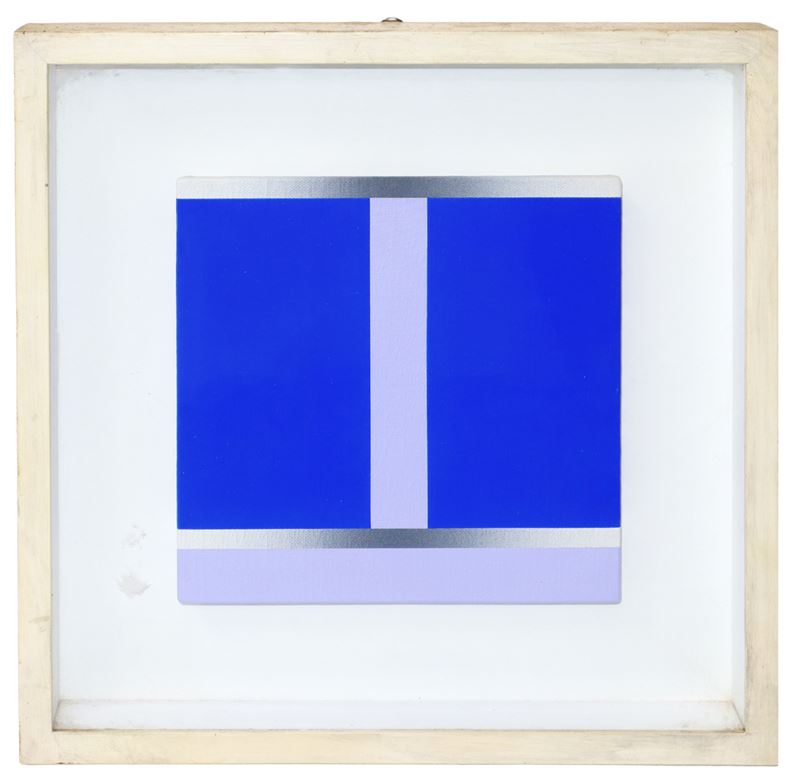 Giuliano Barbanti - Blu diviso, acrilico su tela (1988)