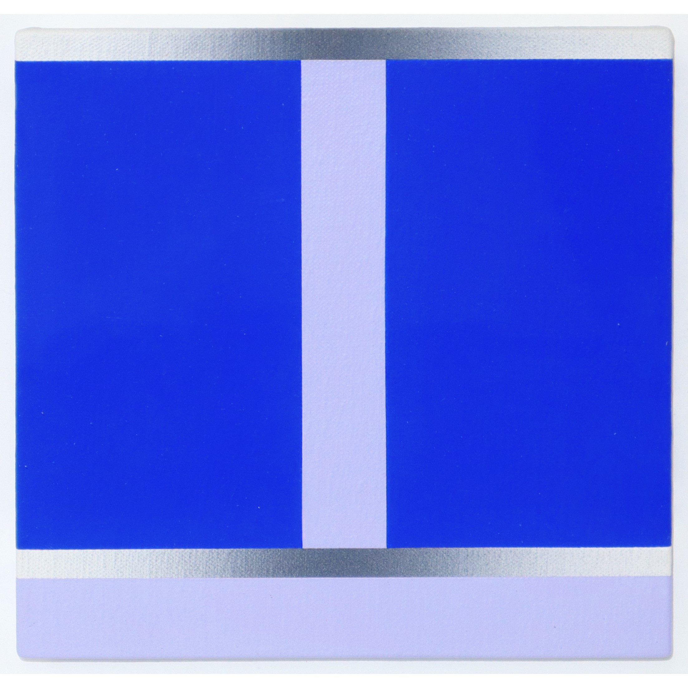 Giuliano Barbanti - Blu diviso, acrilico su tela (1988)