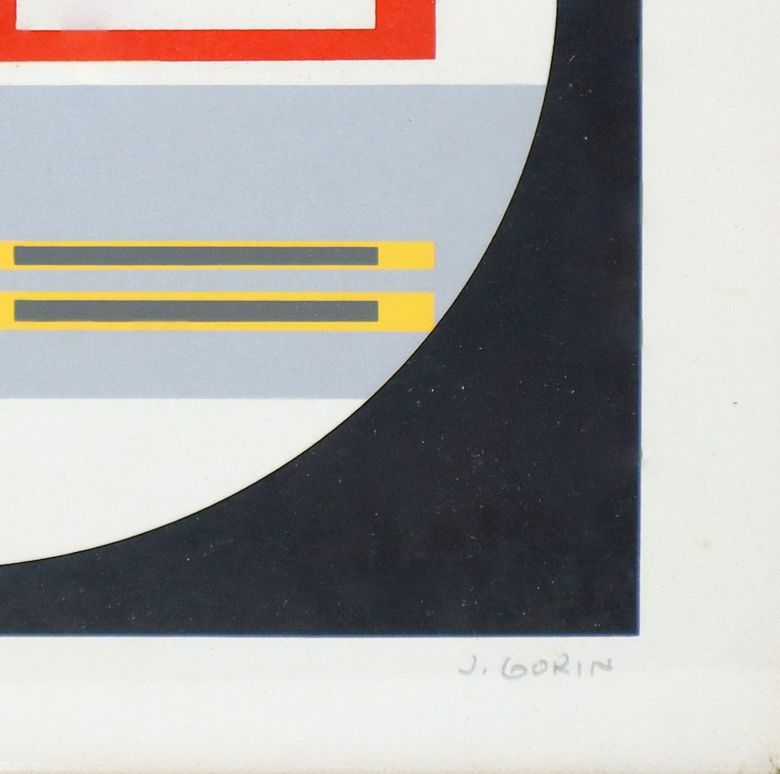 Jean-albert Gorin - Astratto neoplasticista, serigrafia