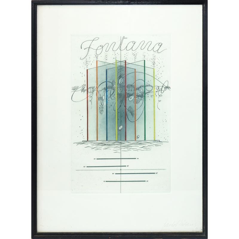 Incisione, Fontana, 1989