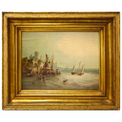 Marina, oleografia, XIX secolo