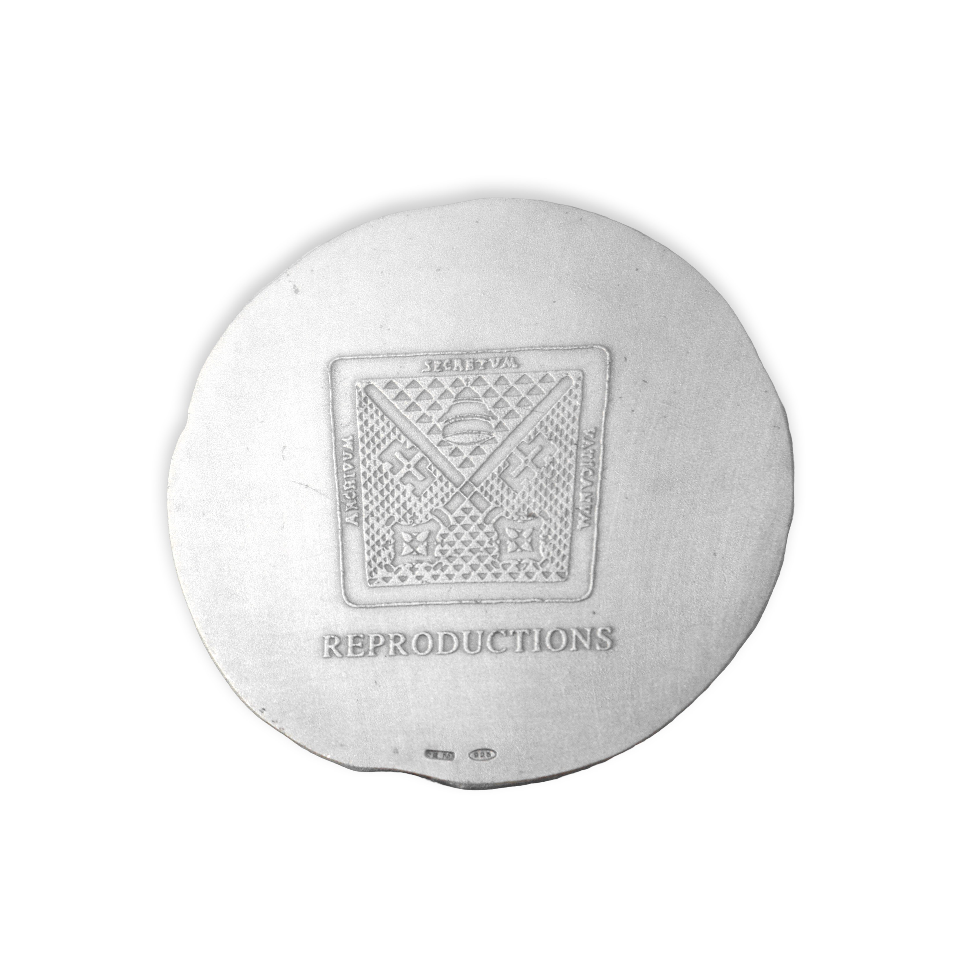 Sigillo di Federico II imperatore (1220-1250), argento 925, riproduzione