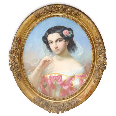 A. Delfosse, Ritratto di dama