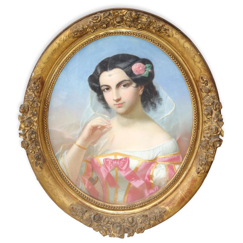 A. Delfosse, Ritratto di dama