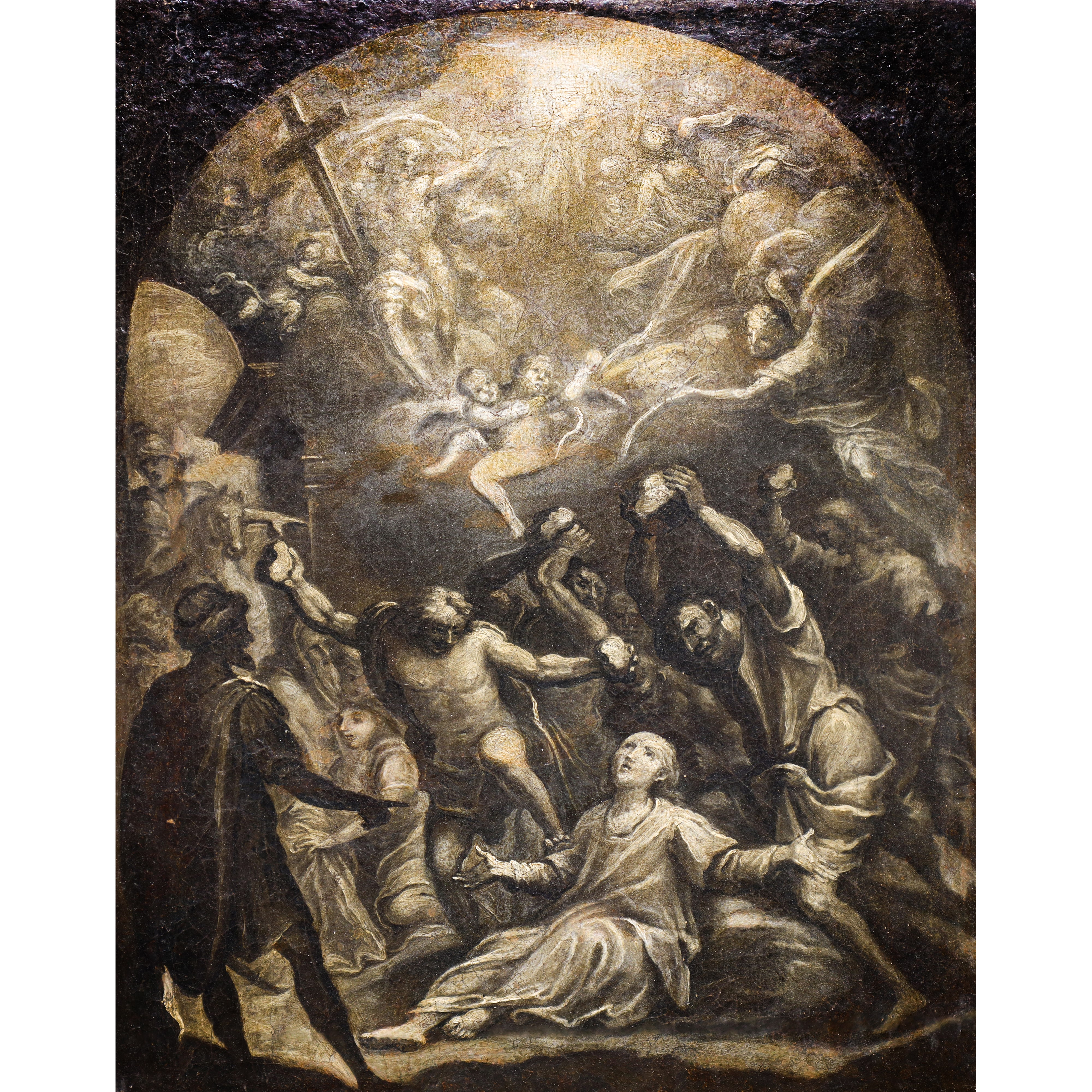 Grisaglia, Lapidazione di Santo Stefano, olio su tela (XVIII secolo)