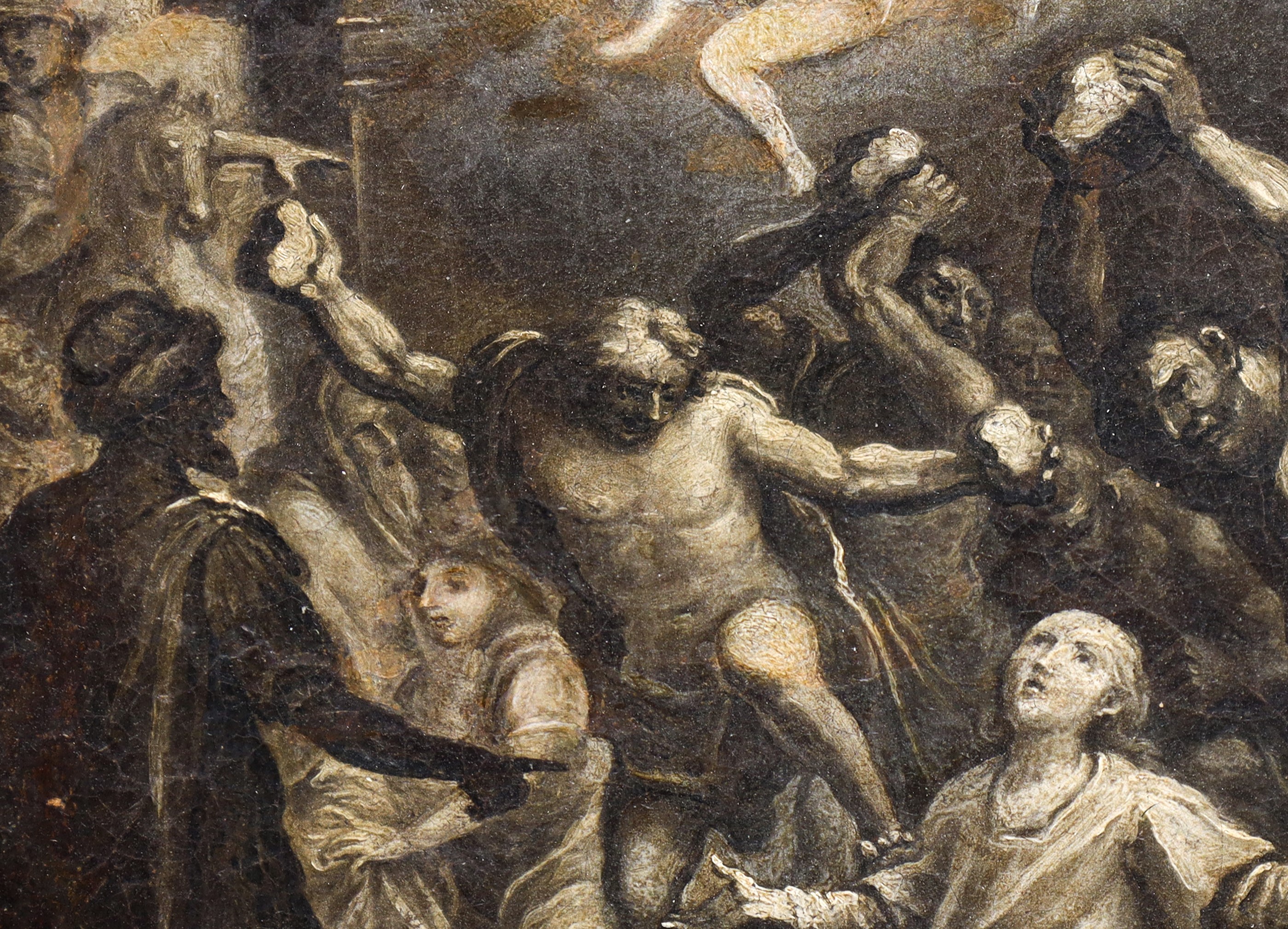Grisaglia, Lapidazione di Santo Stefano, olio su tela (XVIII secolo)
